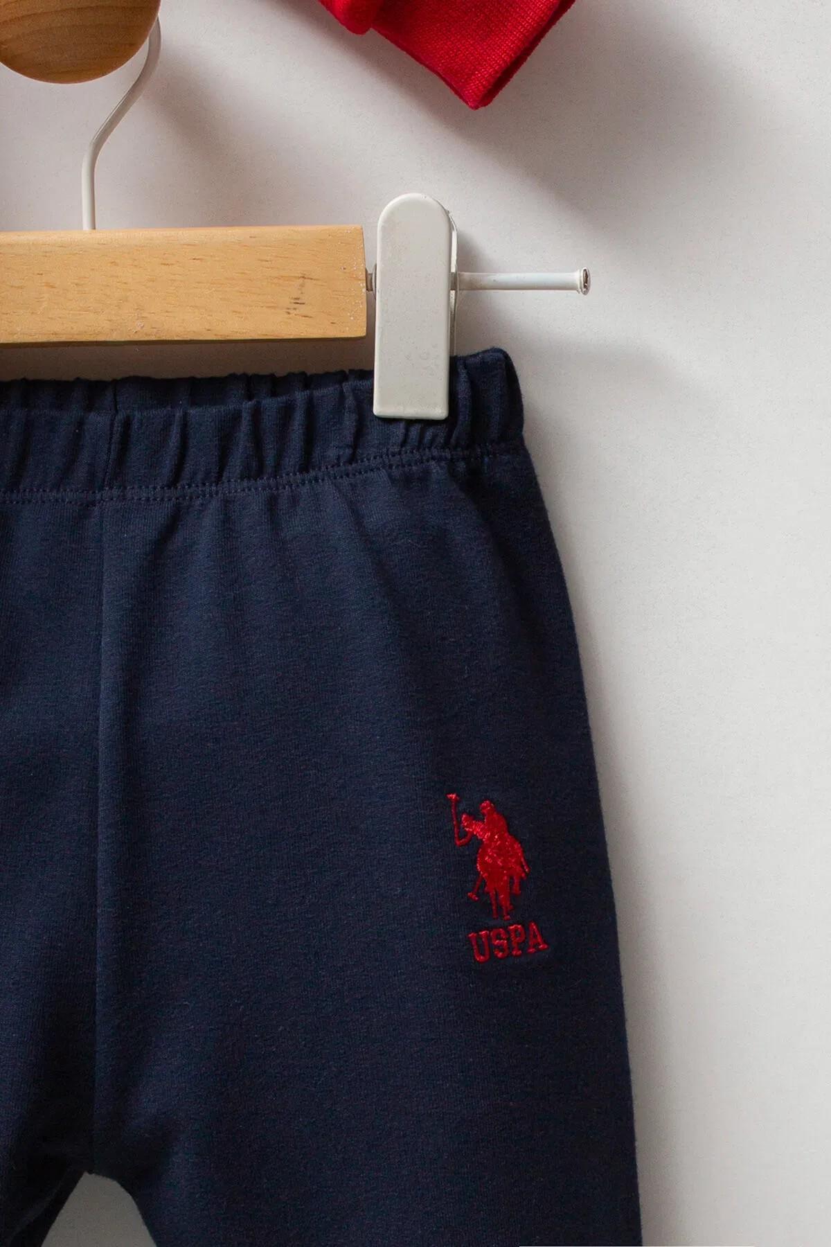 USB2575 U.S.POLO ASSN ERKEK BEBEK 2Lİ TAKIM KIRMIZI