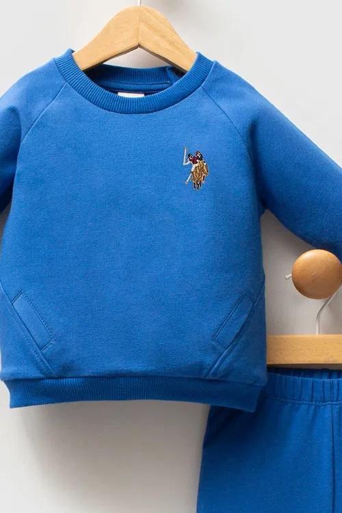 USB2586 U.S.POLO ASSN ERKEK BEBEK 2Lİ TAKIM MAVİ