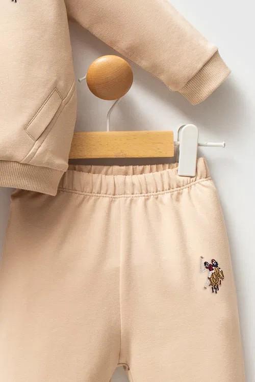 USB2586 U.S.POLO ASSN ERKEK BEBEK 2Lİ TAKIM BEJ