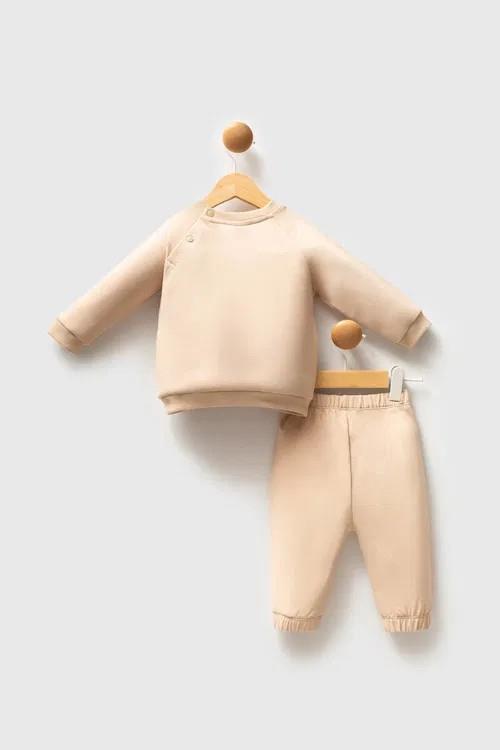 USB2586 U.S.POLO ASSN ERKEK BEBEK 2Lİ TAKIM BEJ