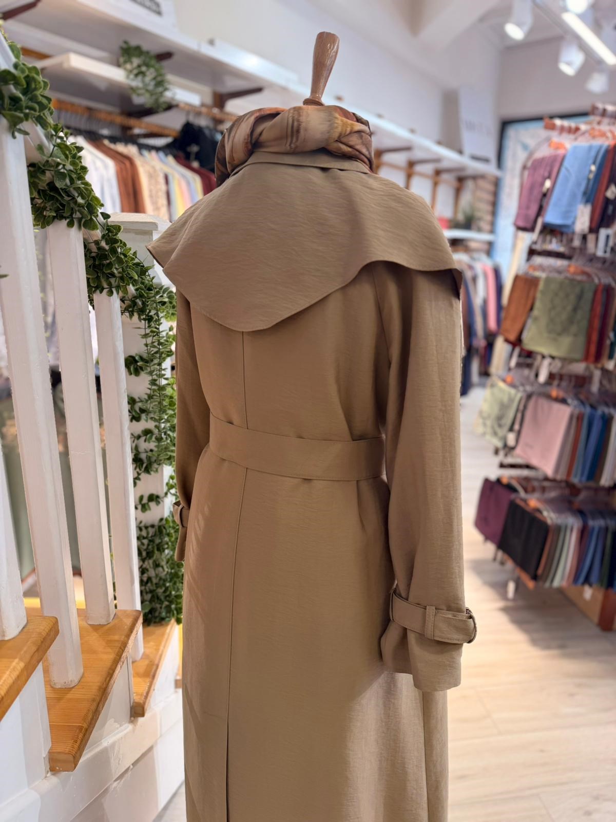W27803 CAMEL TRENCH