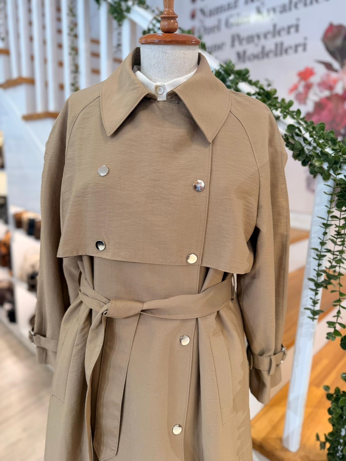 W27803 CAMEL TRENCH