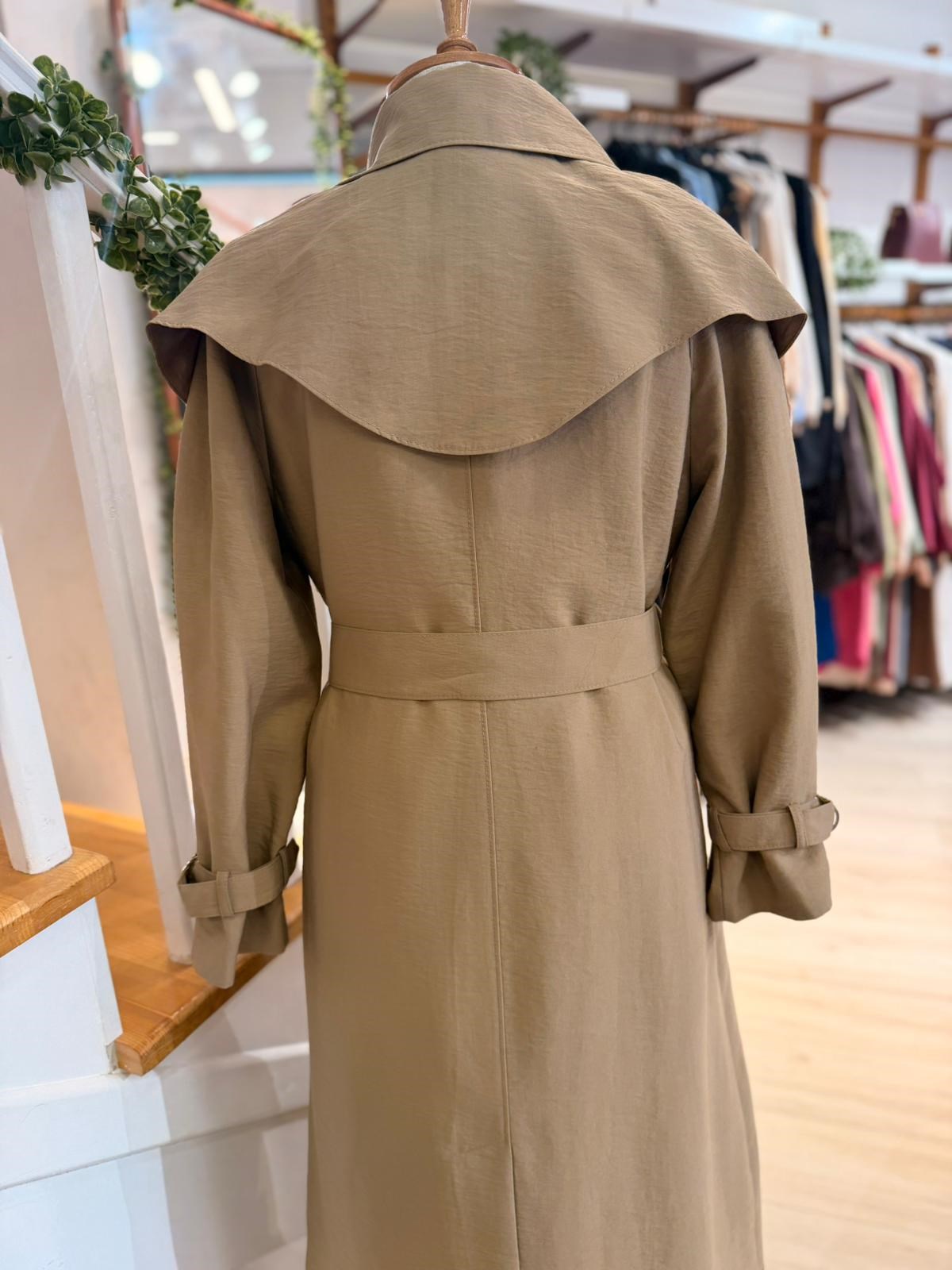 W27803 CAMEL TRENCH