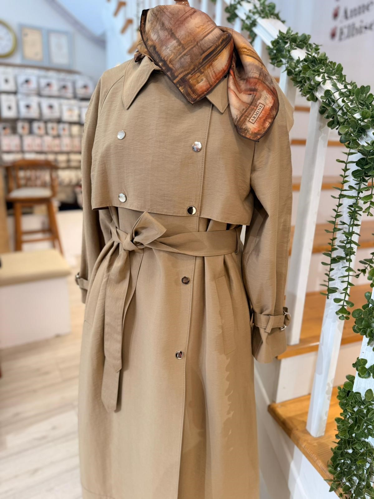 W27803 CAMEL TRENCH