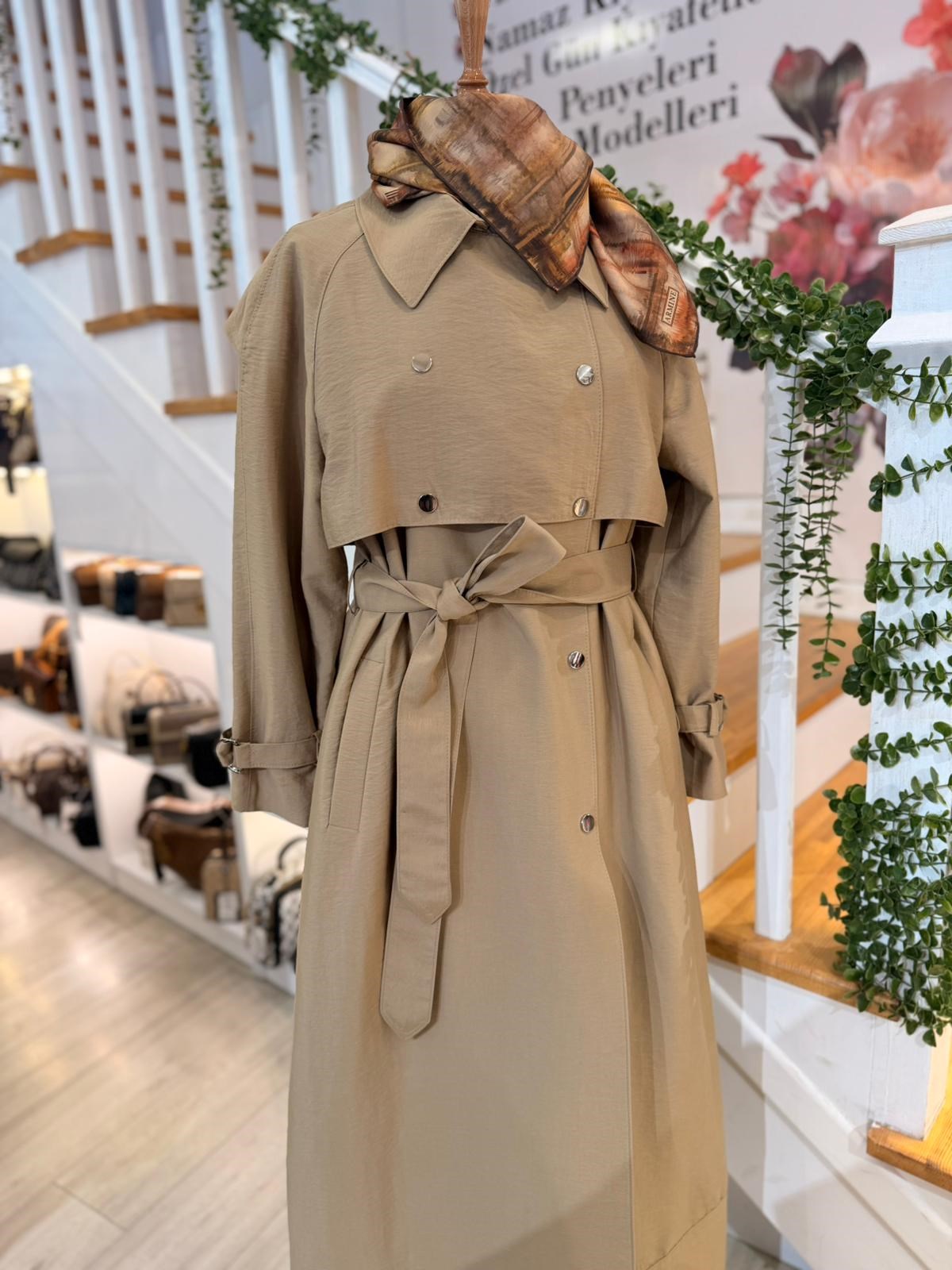 W27803 CAMEL TRENCH