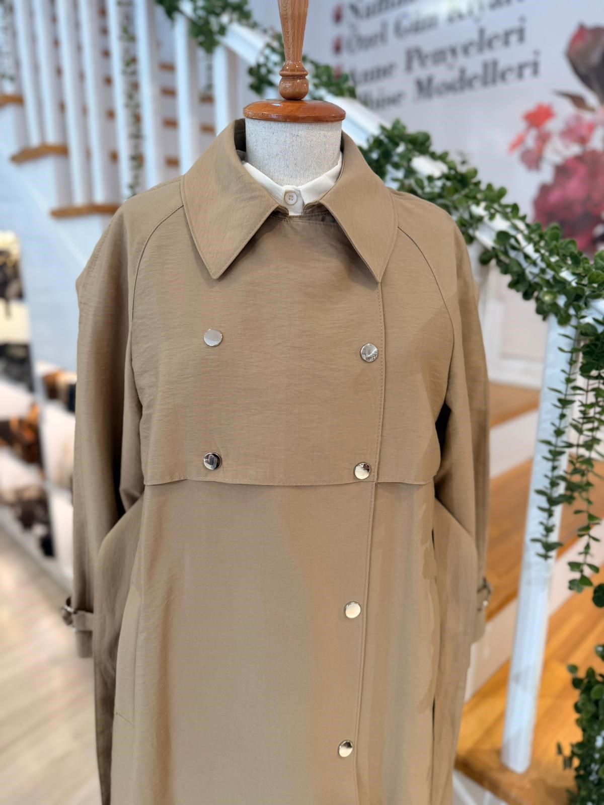 W27803 CAMEL TRENCH