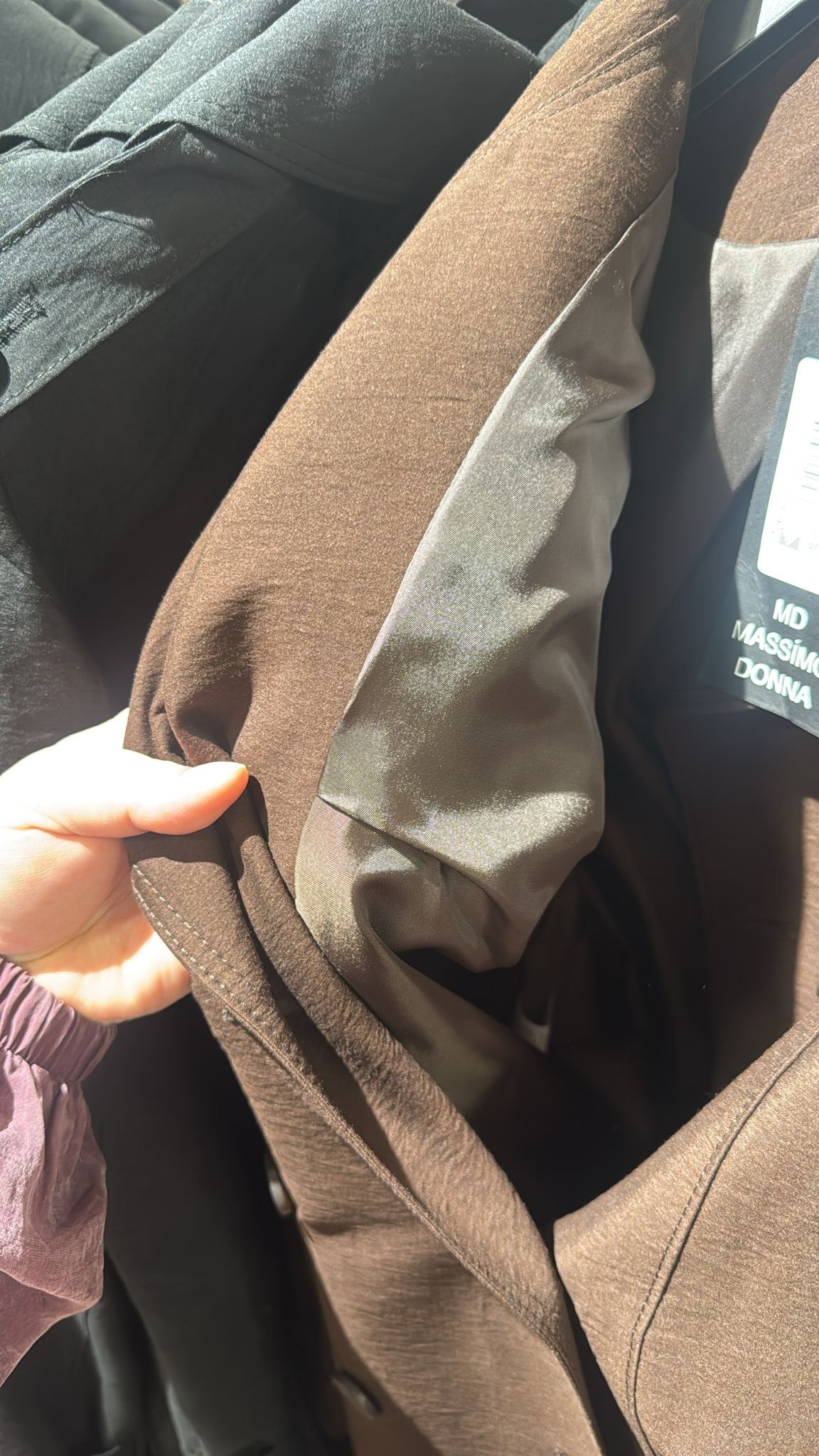 W27828 KAHVE TRENCH