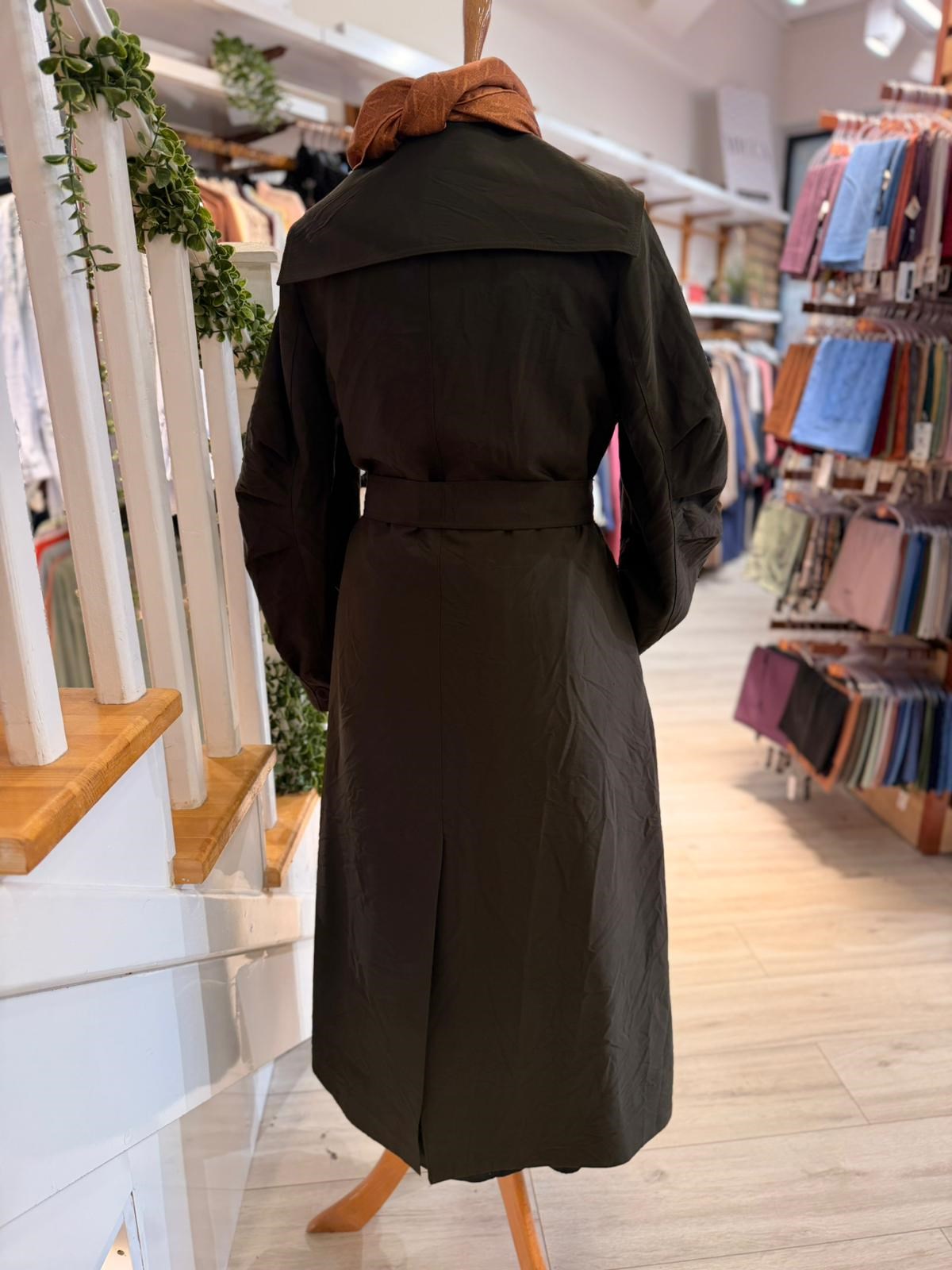 W27828 KAHVE TRENCH