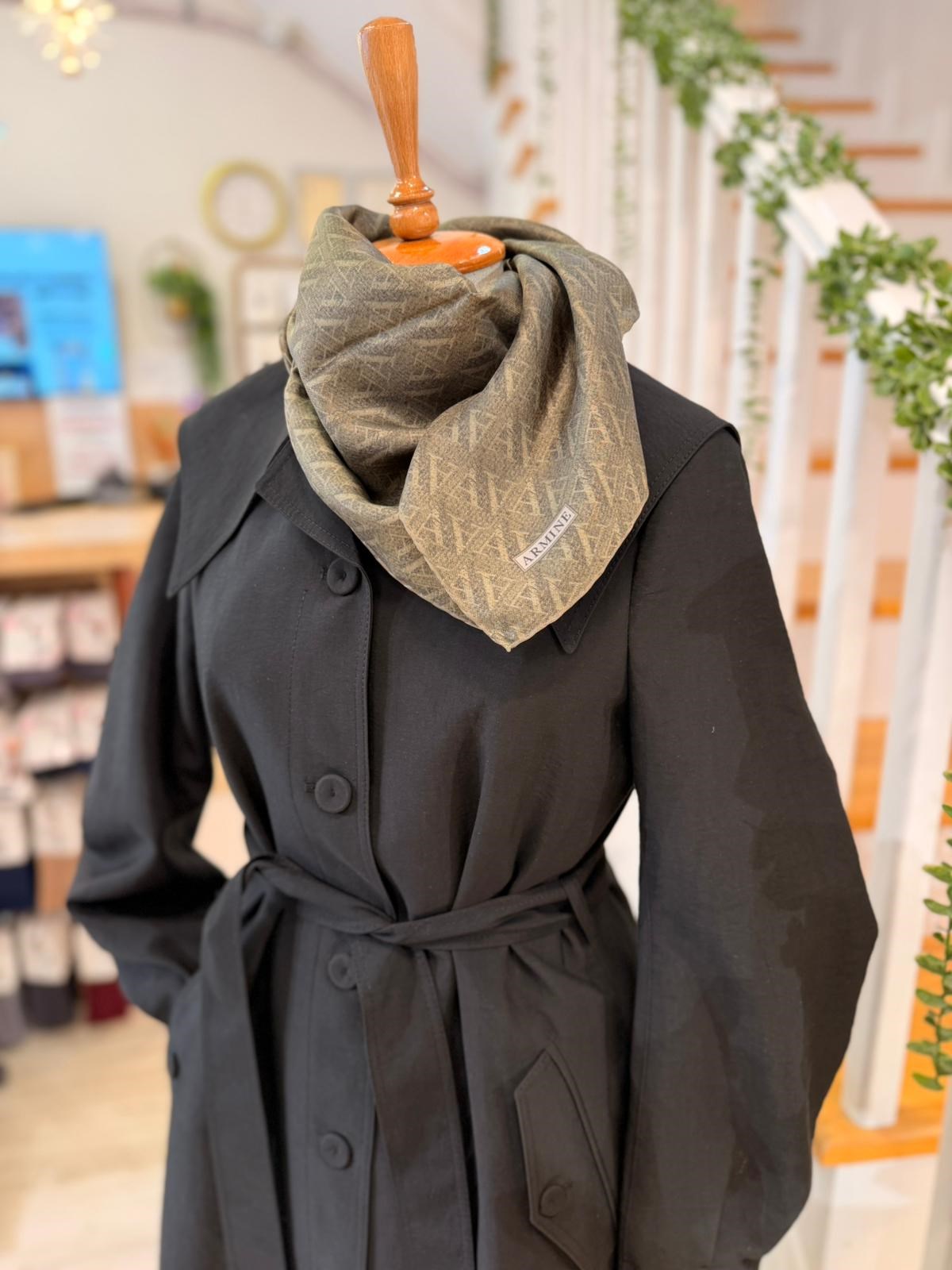 W27828 SİYAH TRENCH