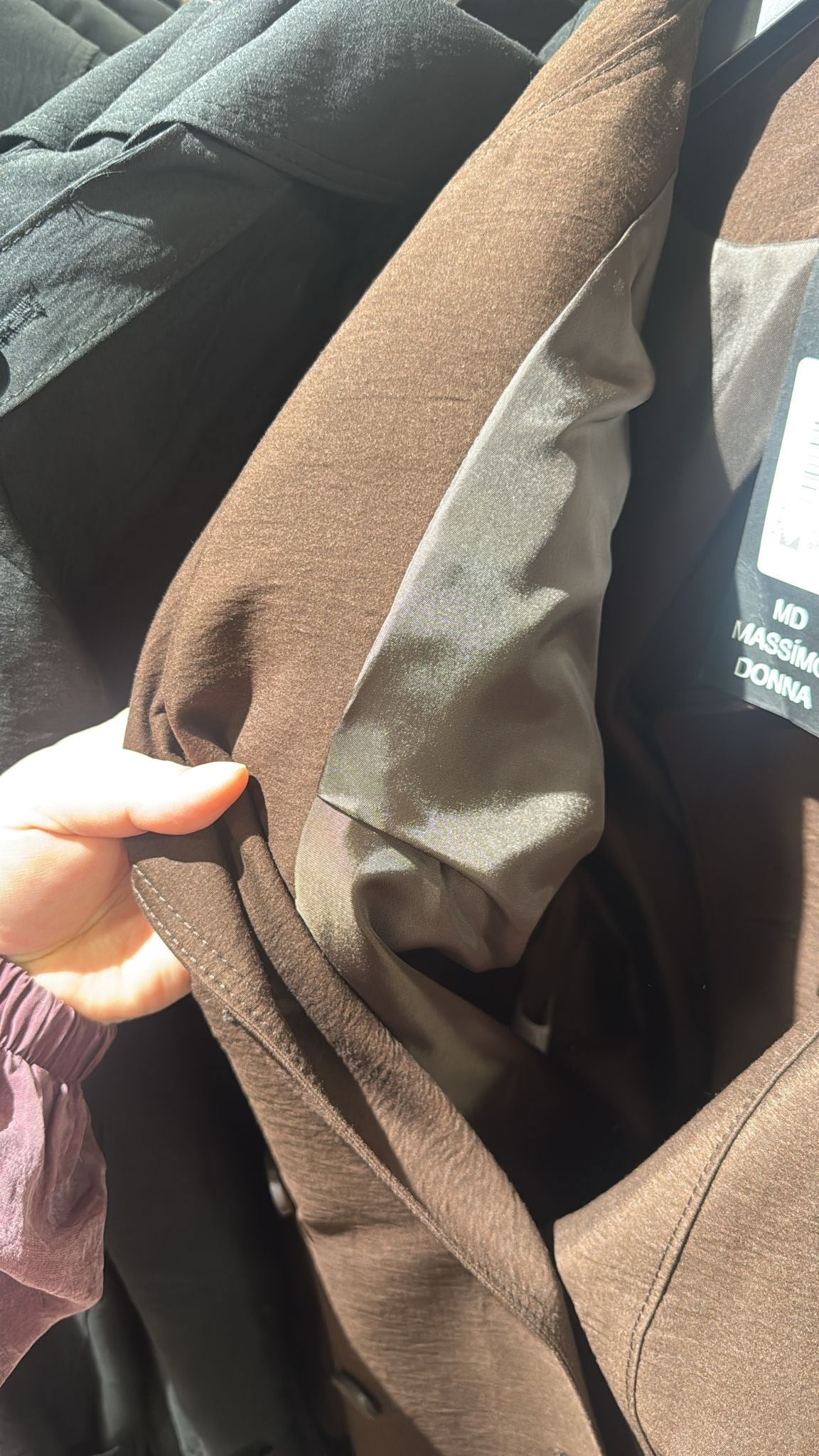 W27840 KAHVE TRENCH