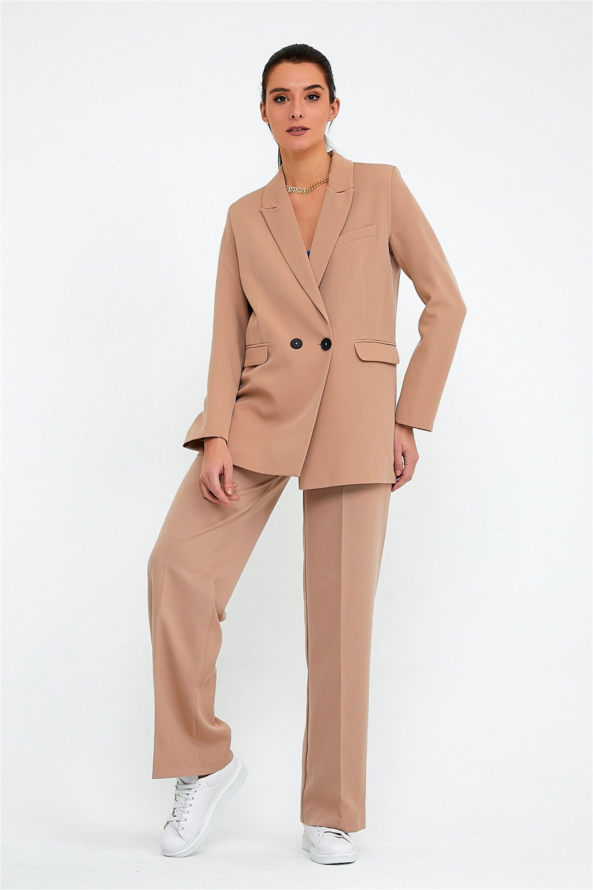 Kadın Bej Blazer Ceket