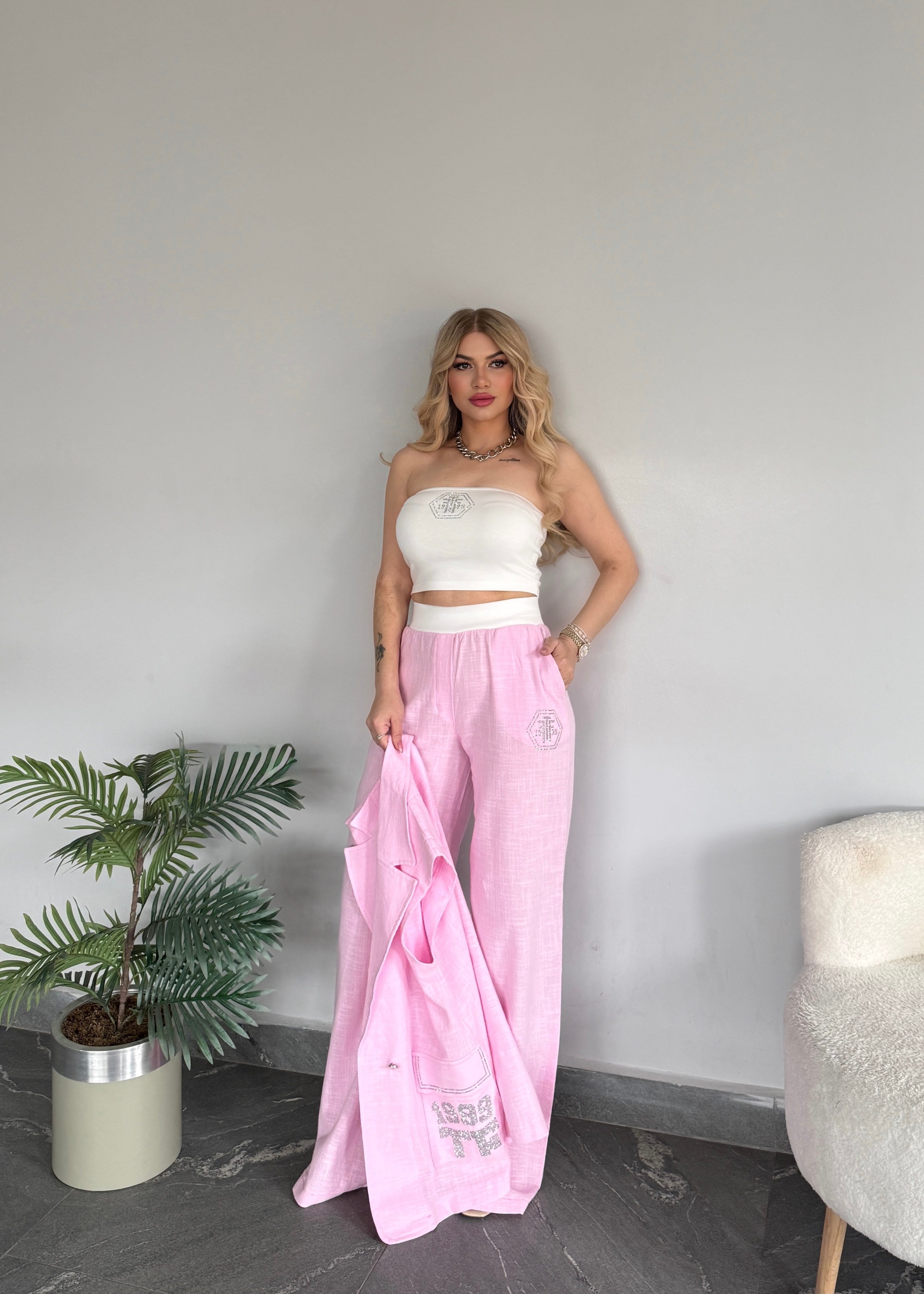 3 lü  keten takım pembe 
