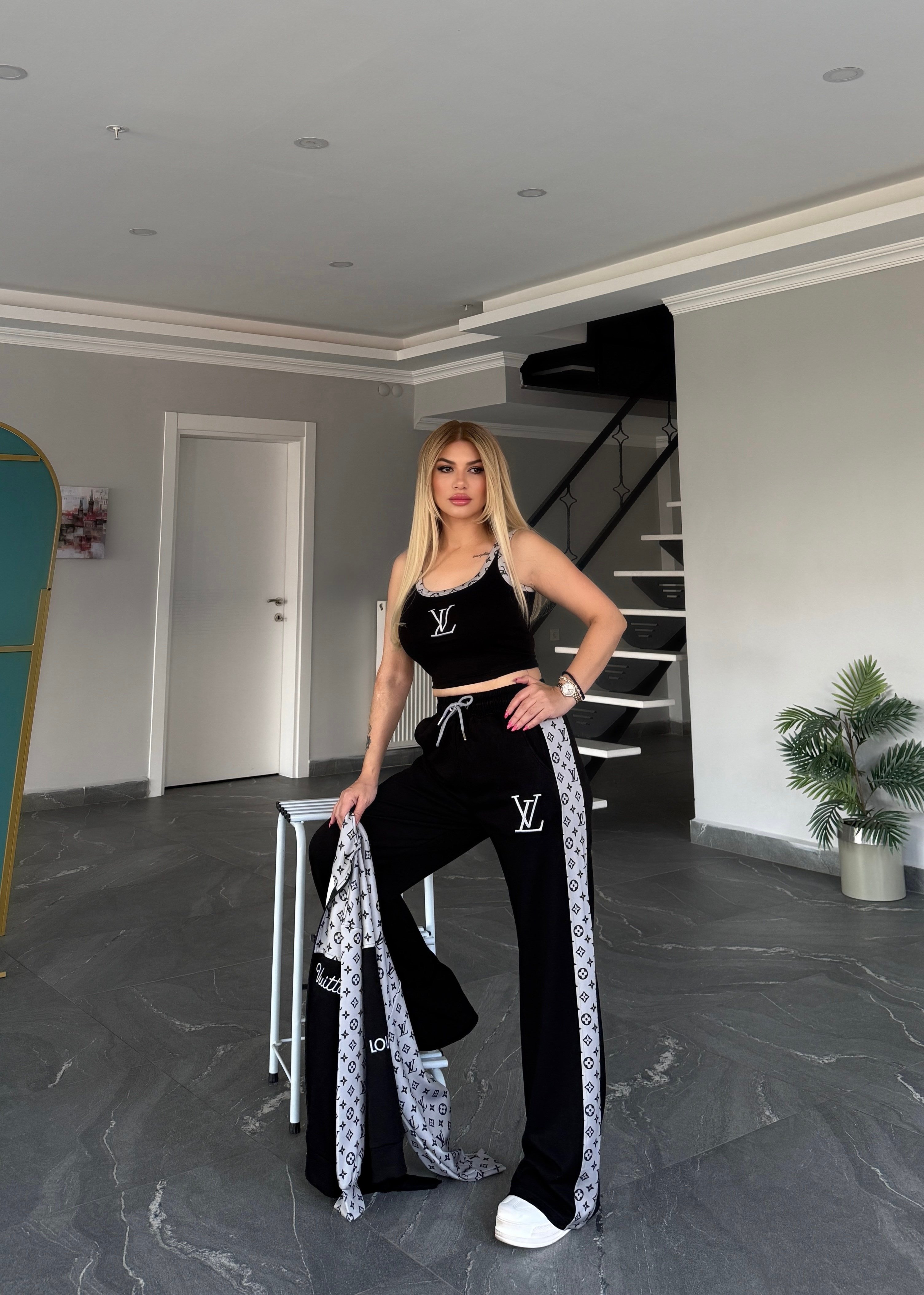 3 lü vesper takım siyah 