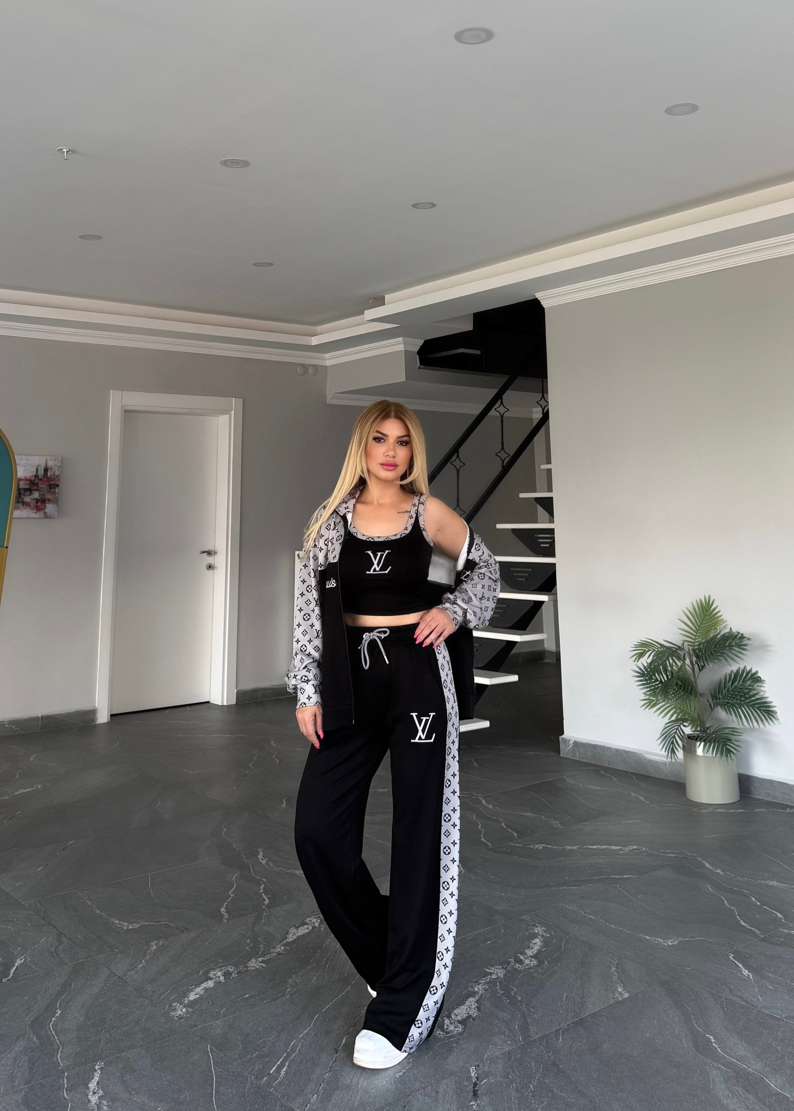 3 lü vesper takım siyah 
