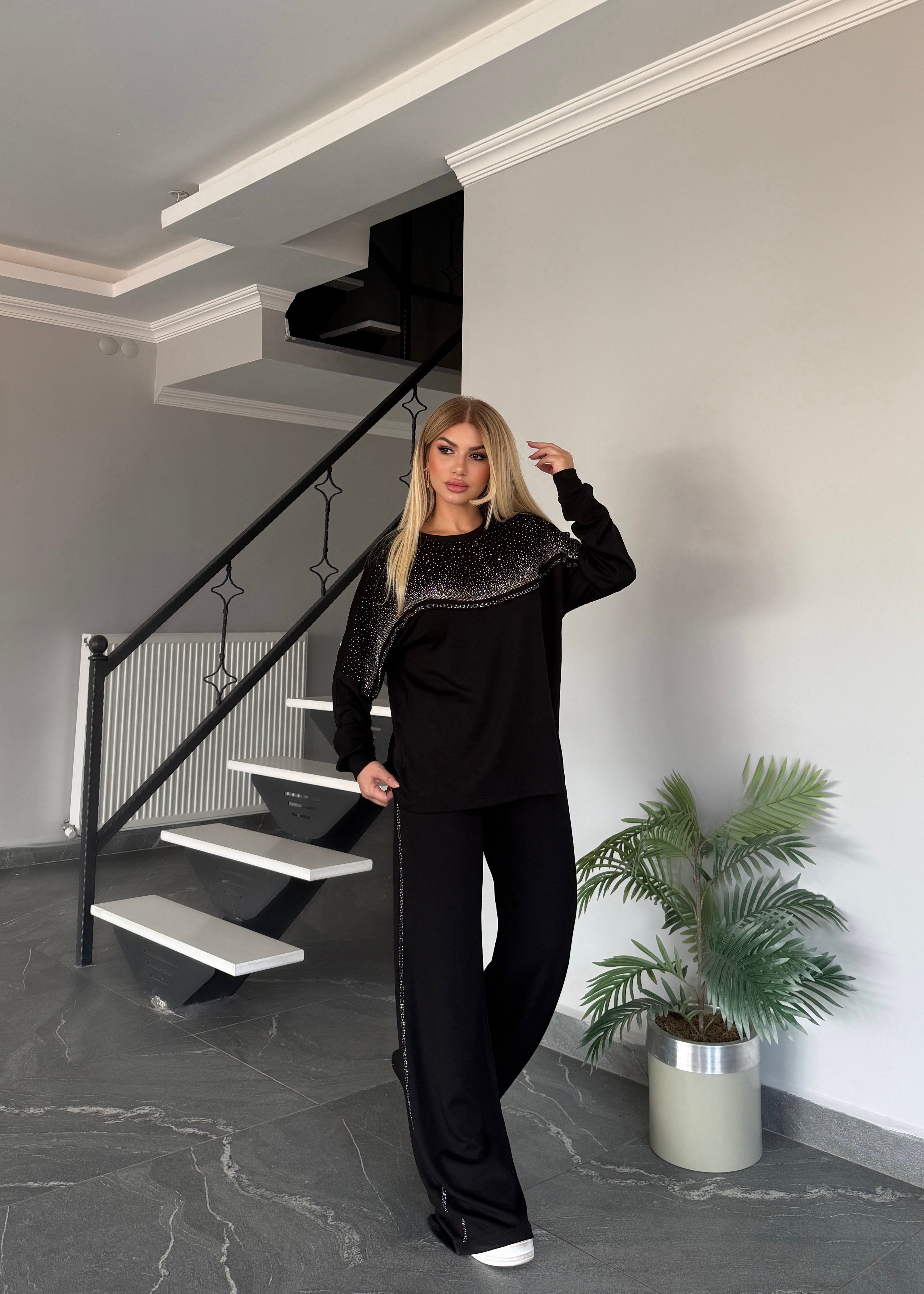 BB Glam takım siyah 