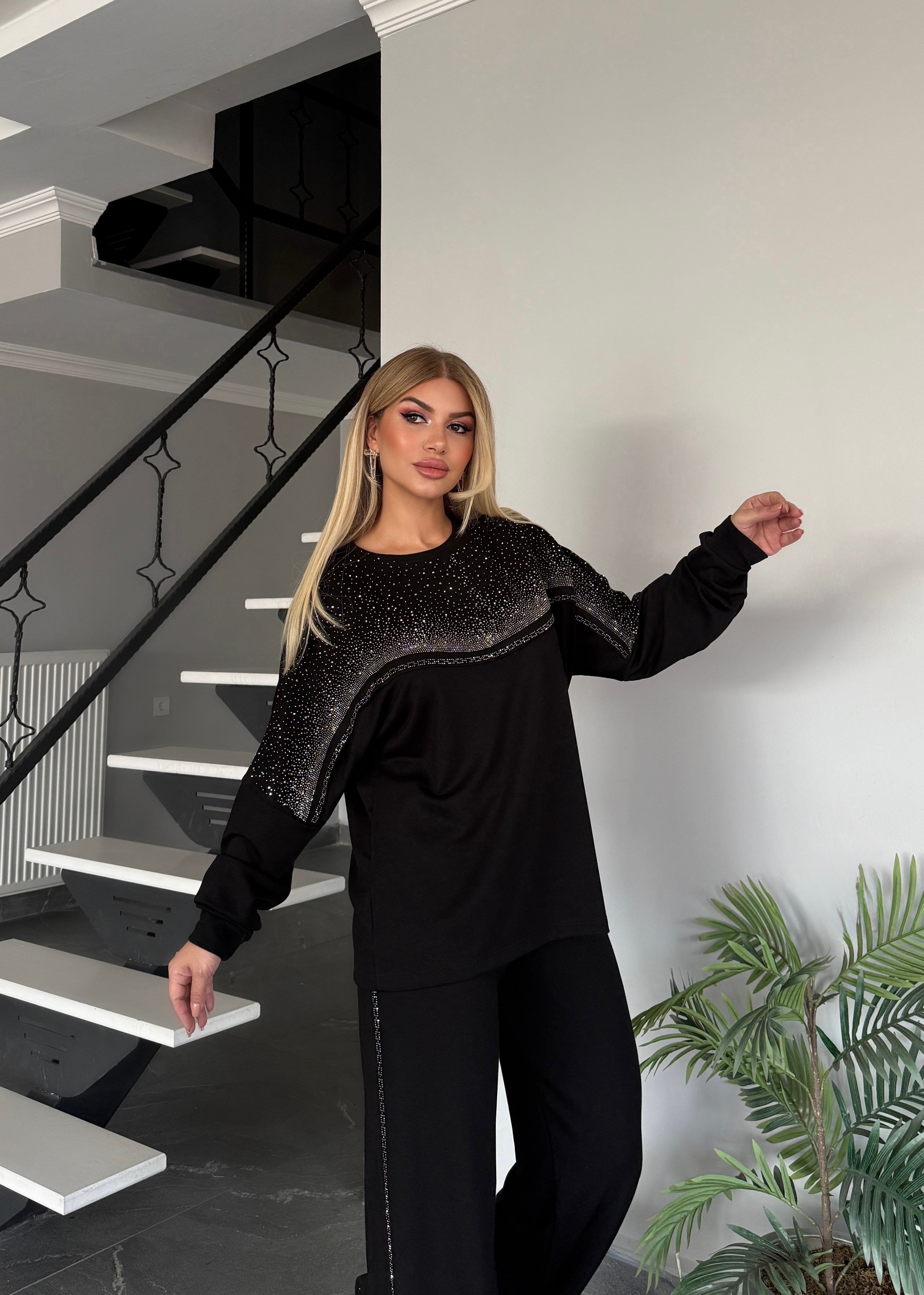 BB Glam takım siyah 