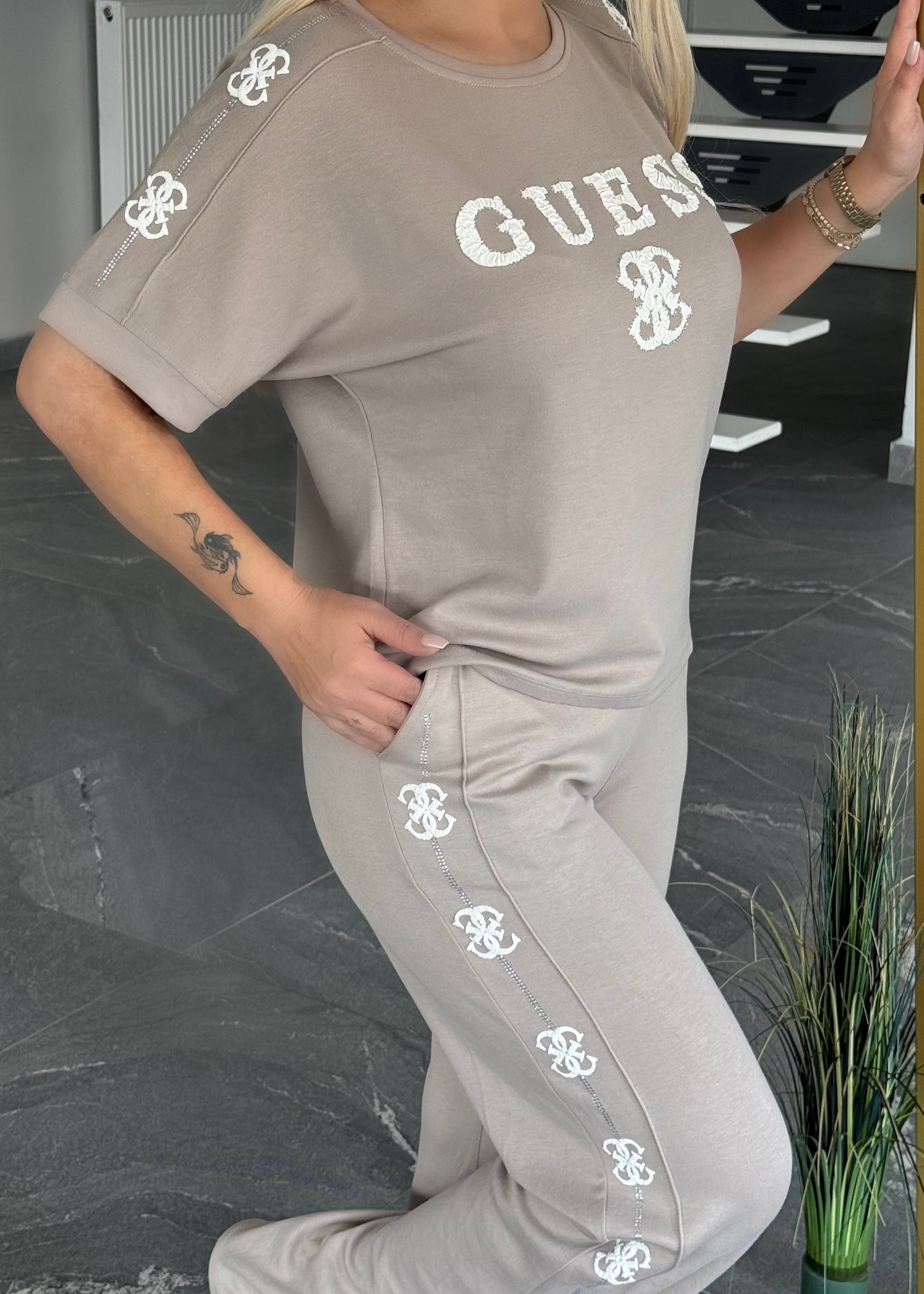 BB gues takım  gri melanj