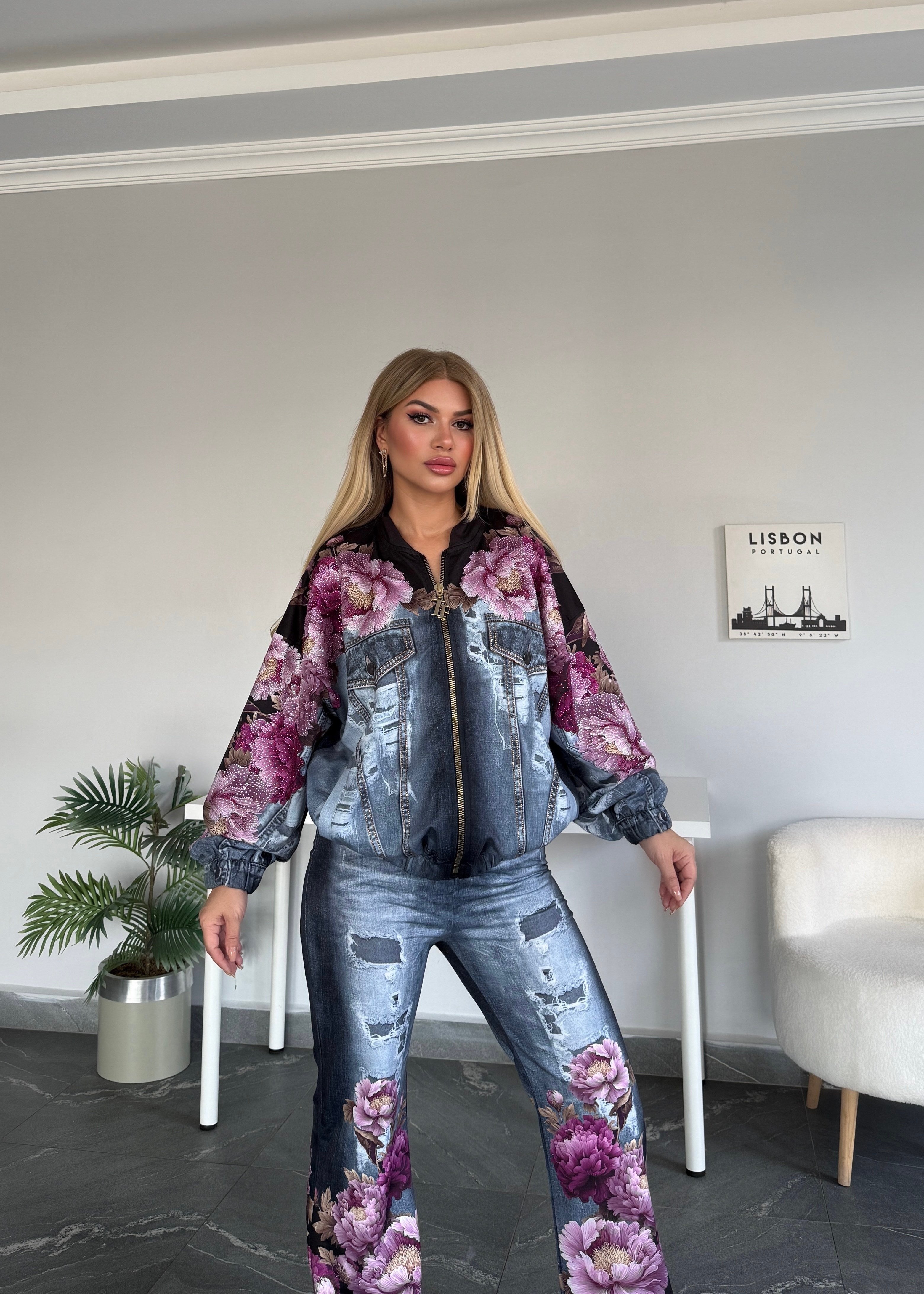 Bloom takım 2 Li kahve mavi  