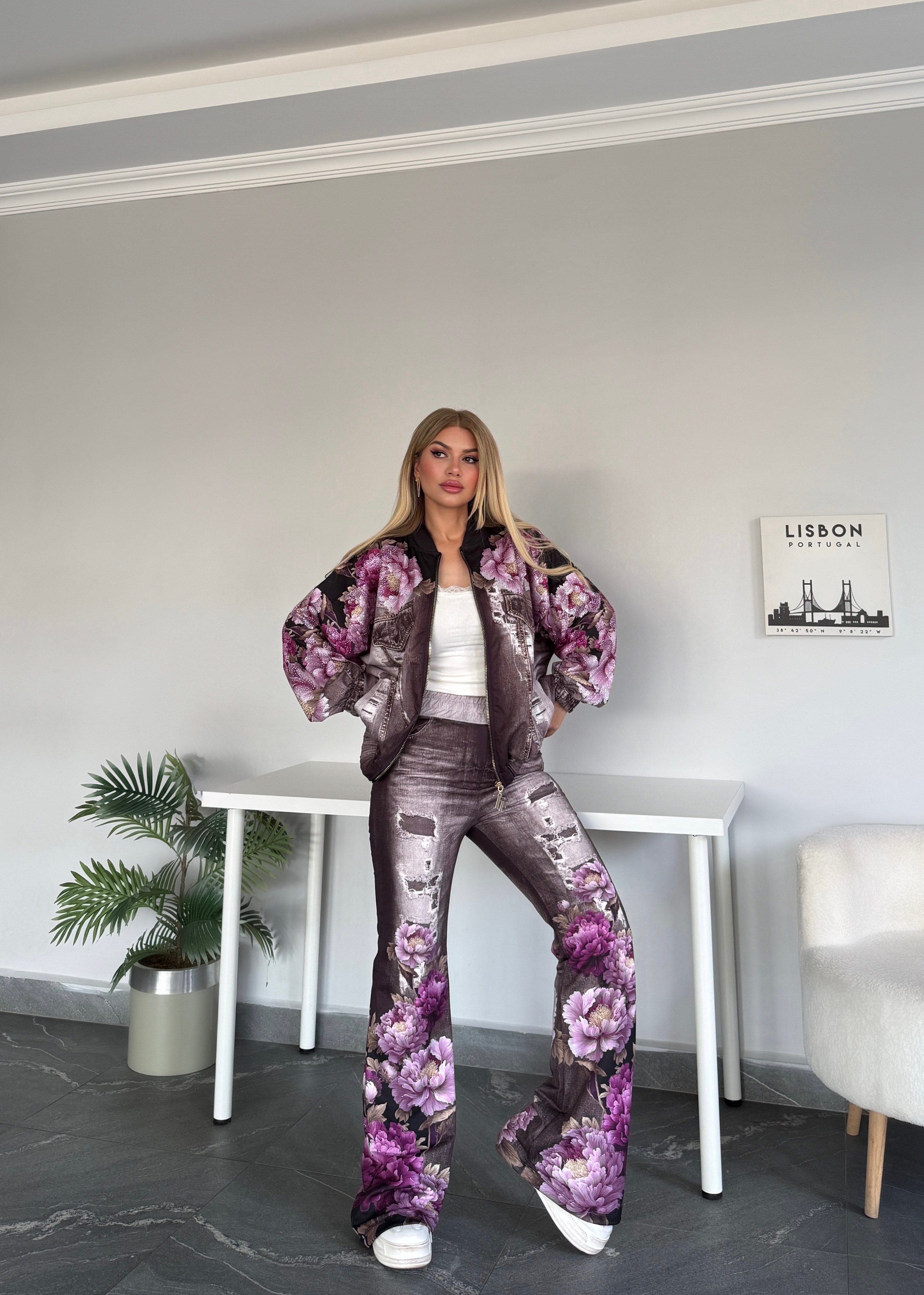 Bloom takım 2 Li kahve mürdüm 