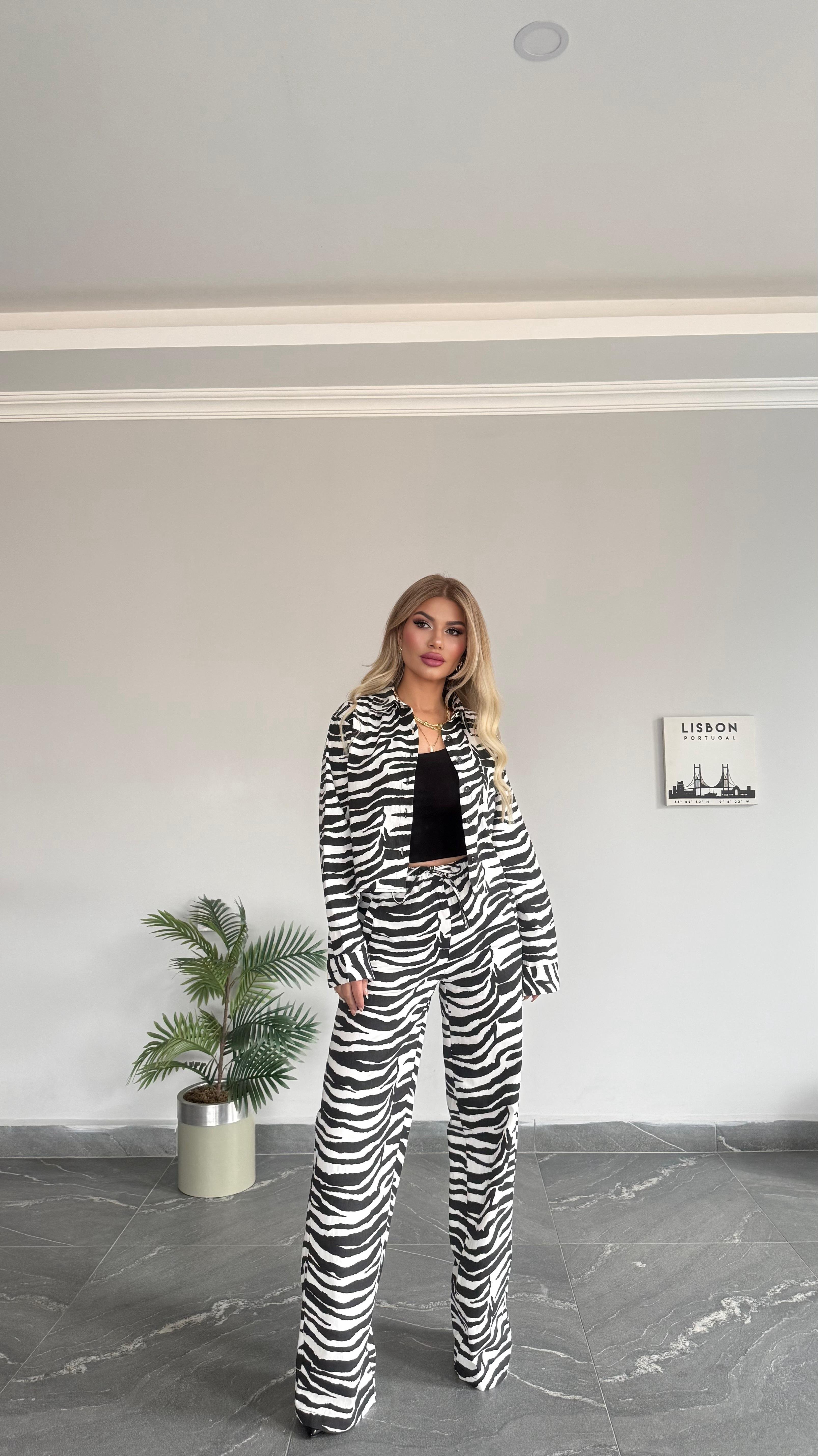 Bukle zebra siyah beyaz 