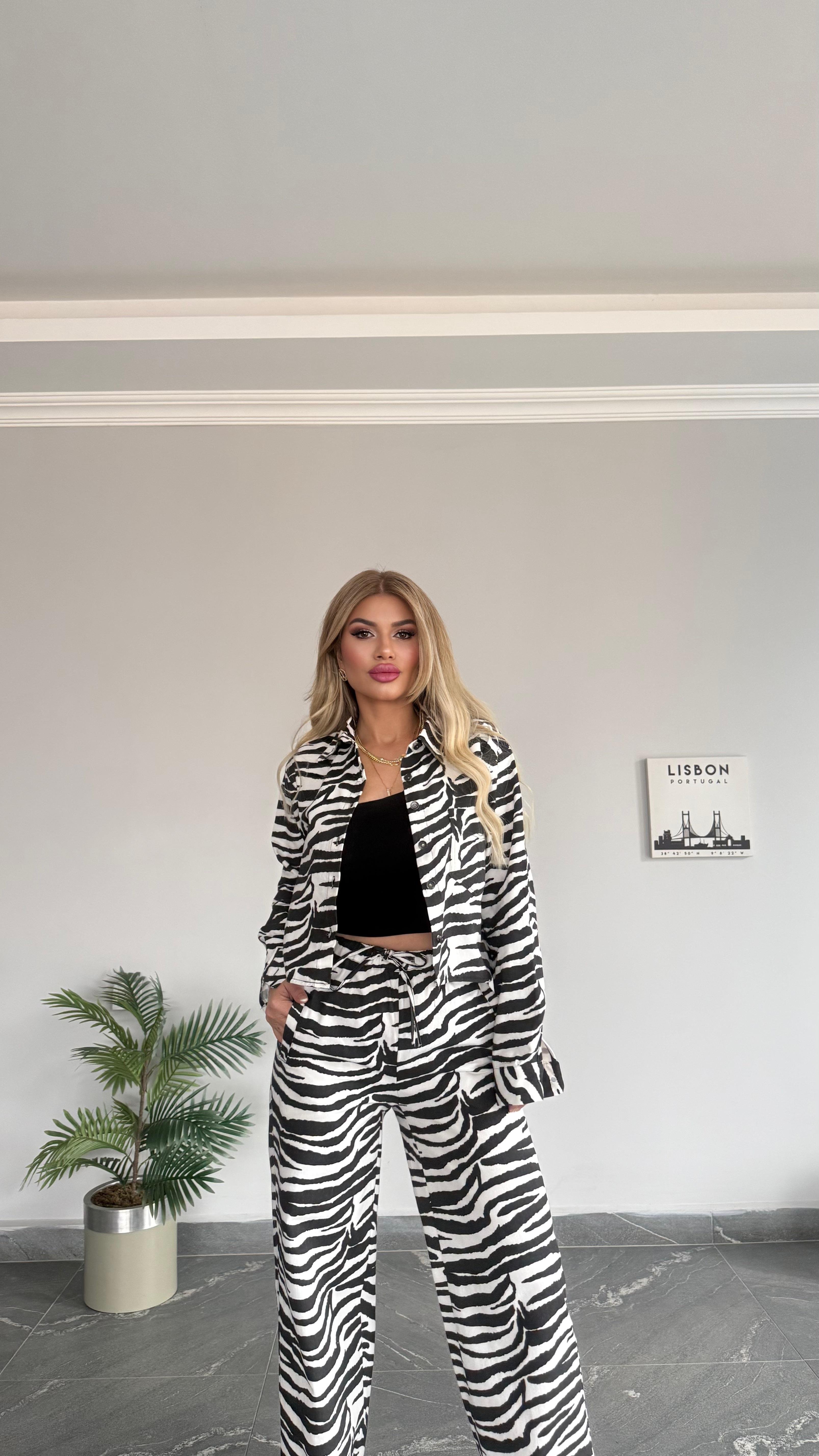 Bukle zebra siyah beyaz 