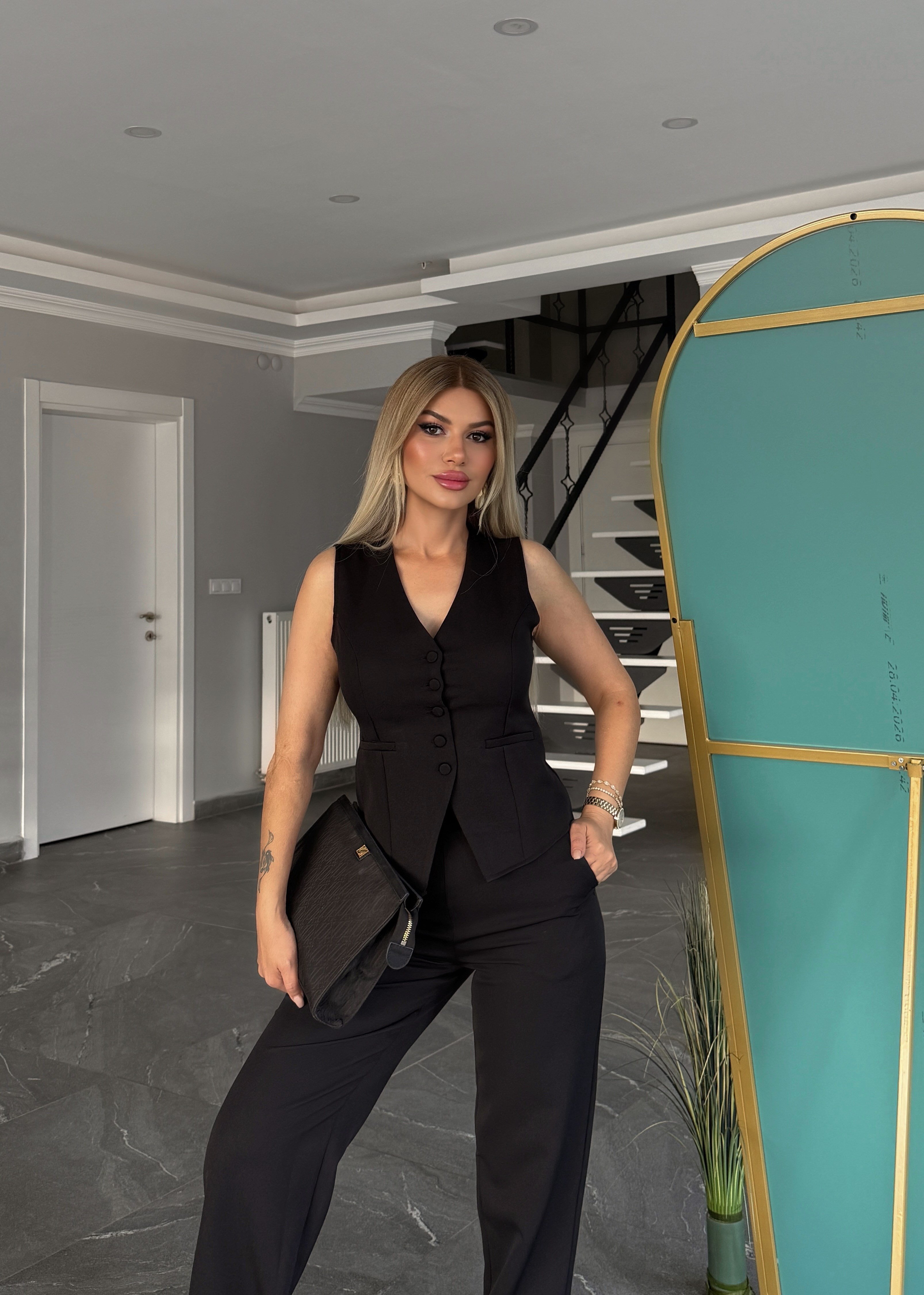DC Yelekli Takım siyah 
