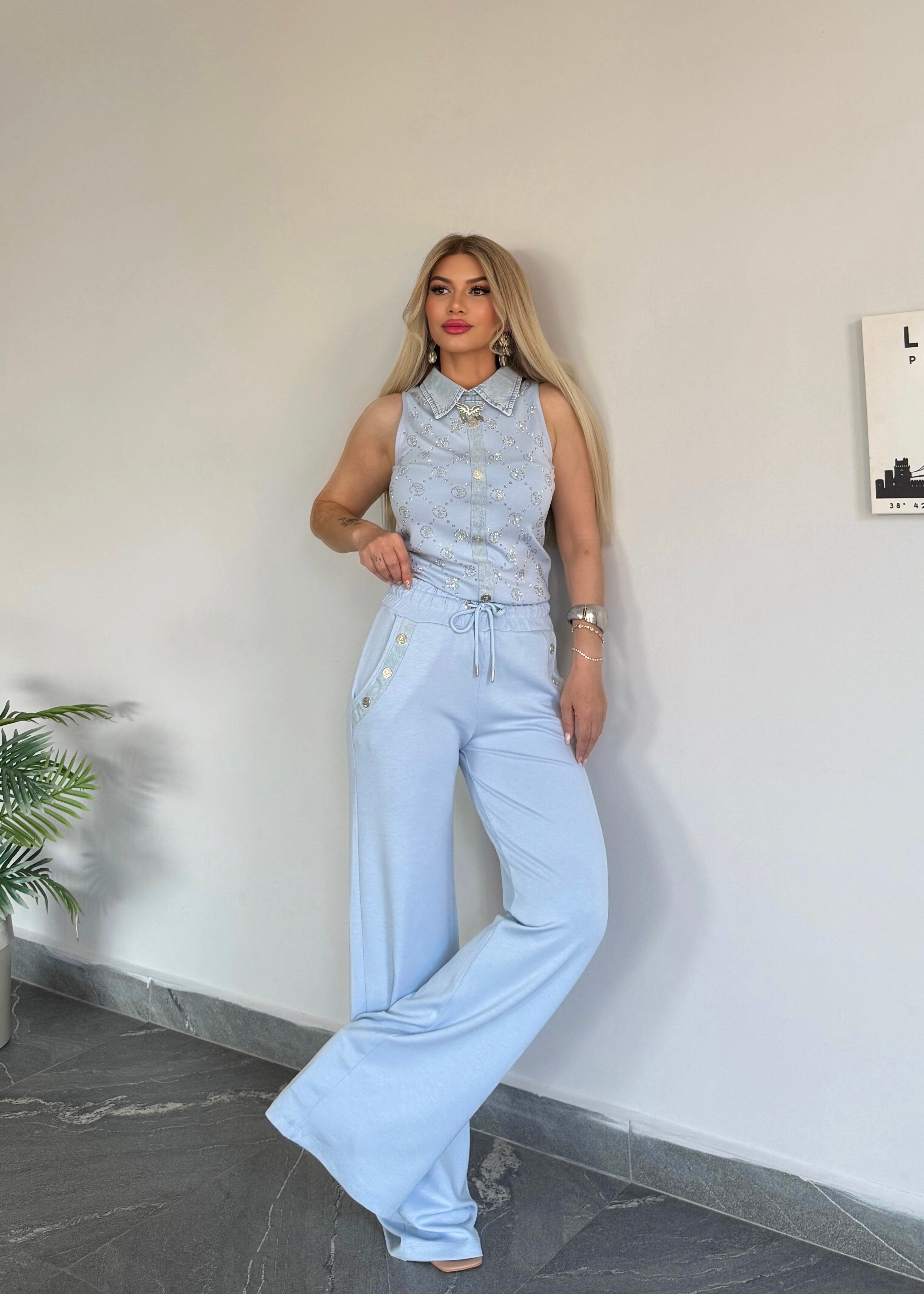 Diamond Denim Takım Mavi 