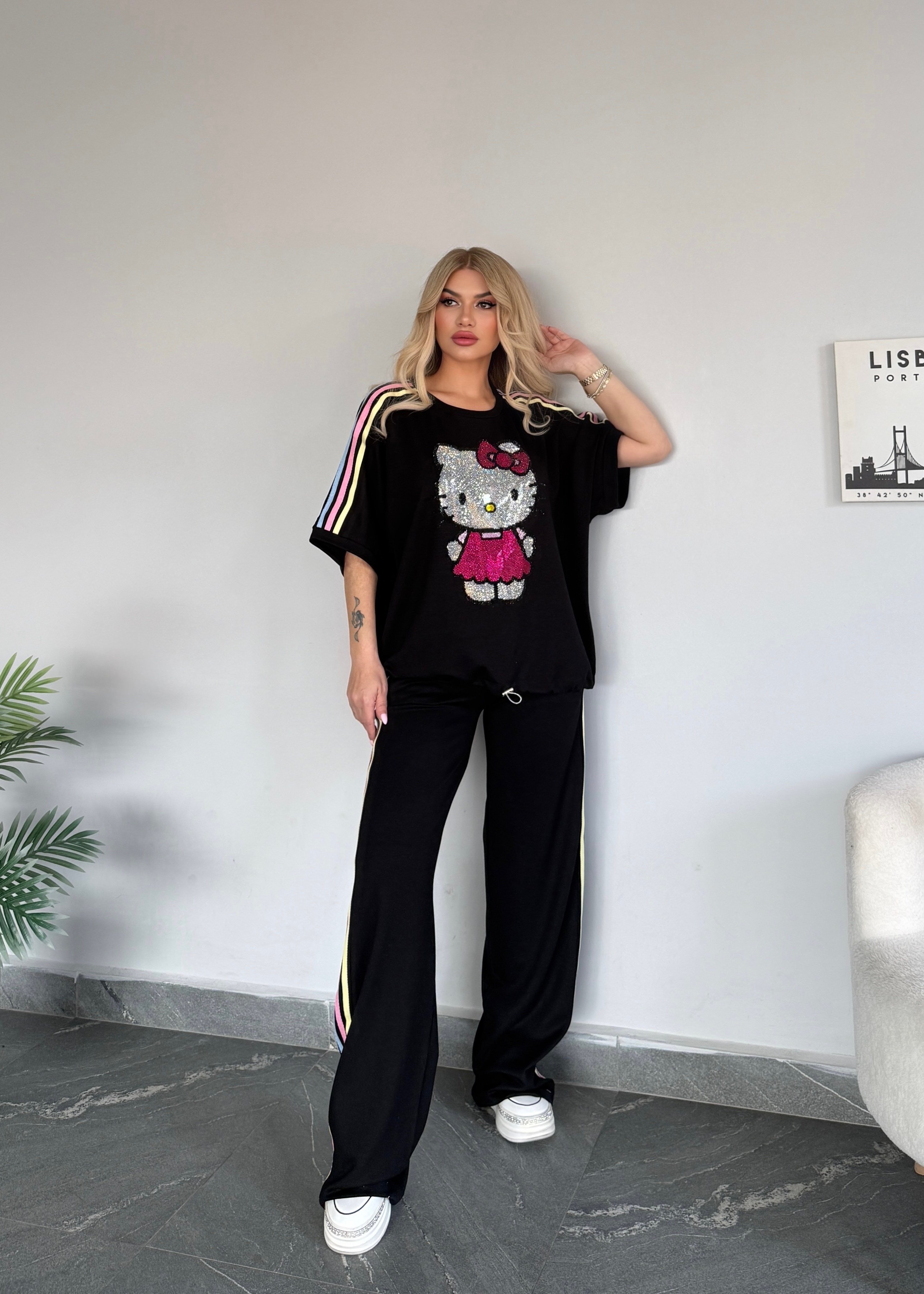 H.Kitty takım siyah 