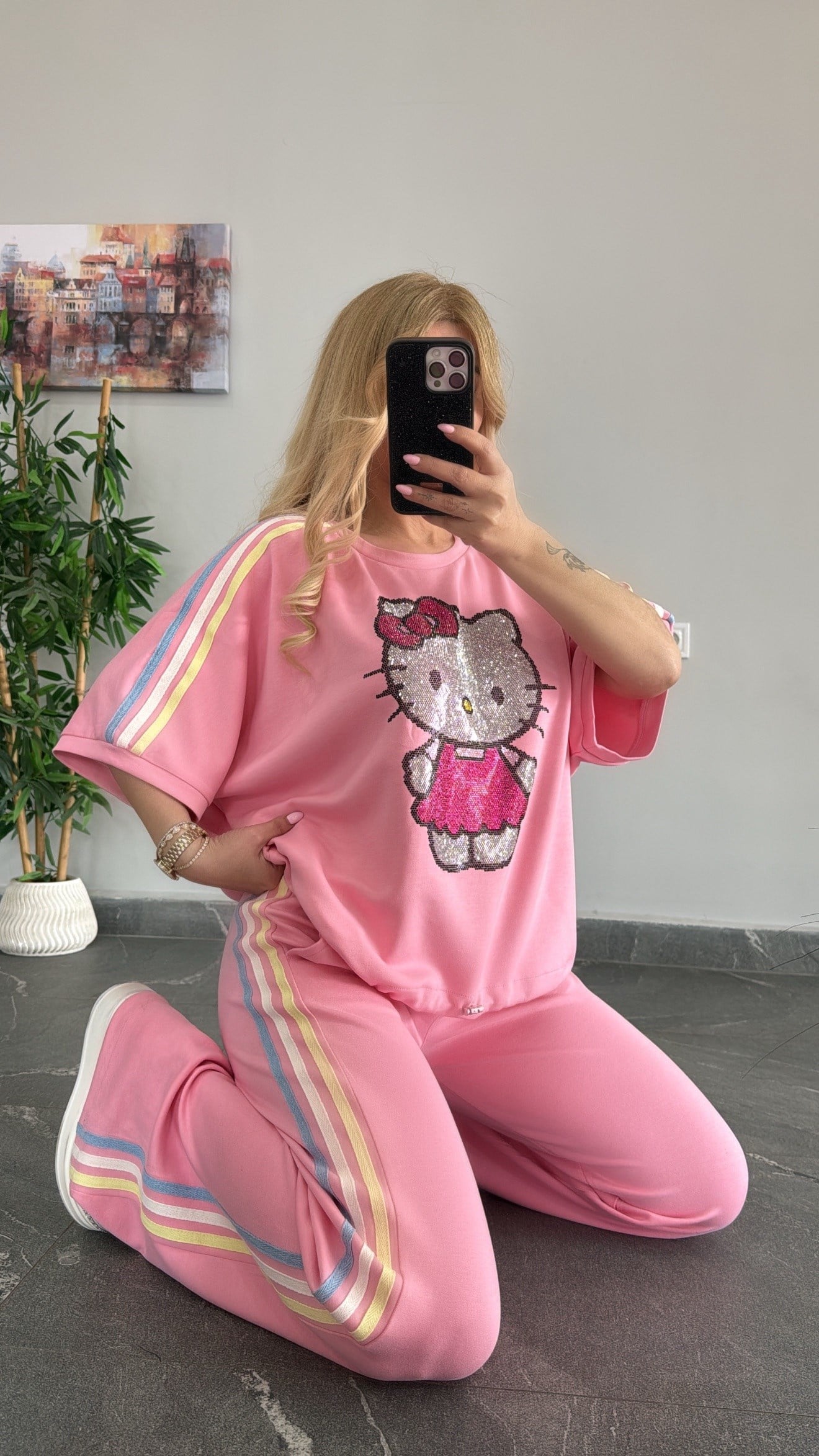 H.Kitty takım pembe 