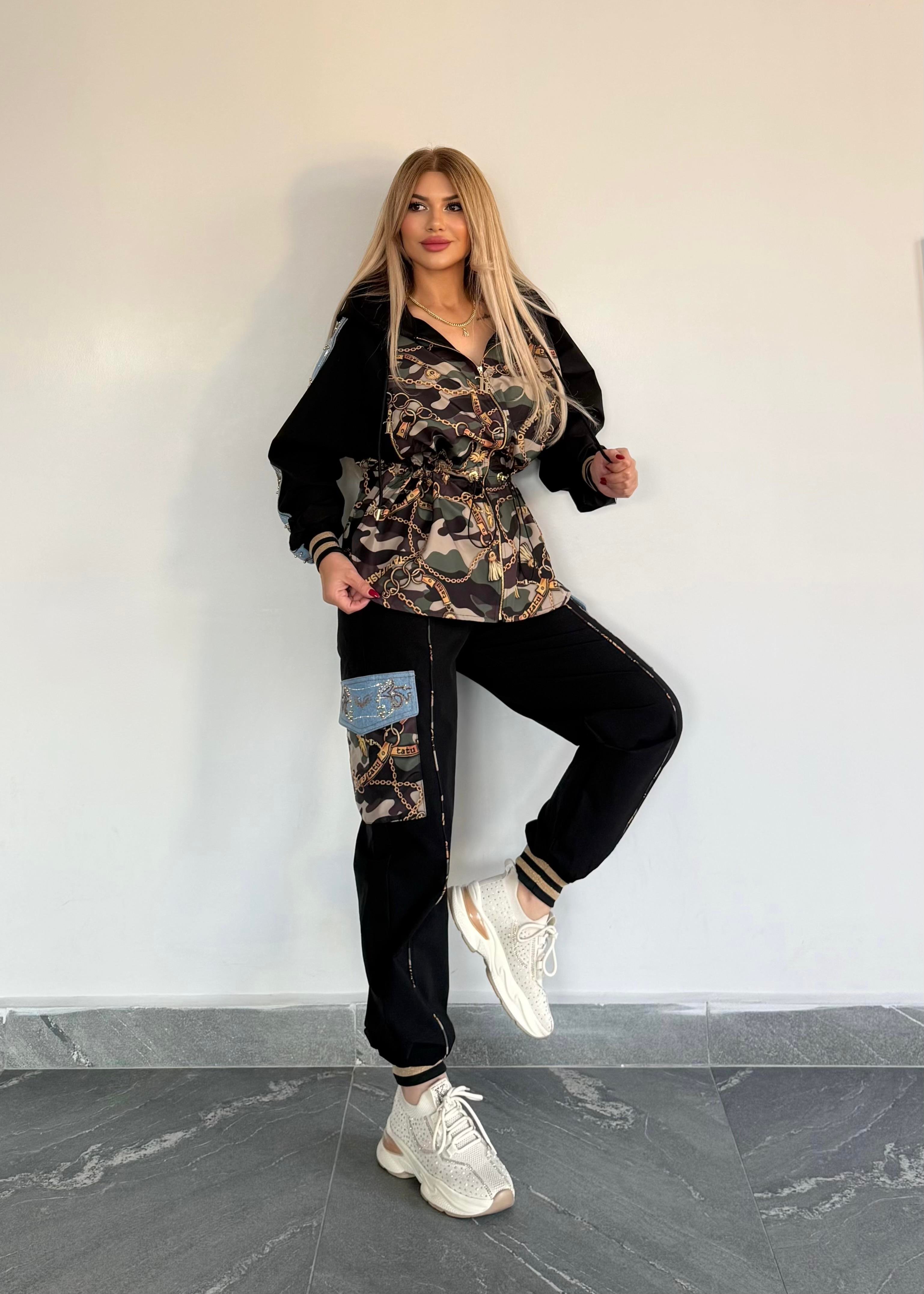 Kamuflaj takım  kahve siyah 