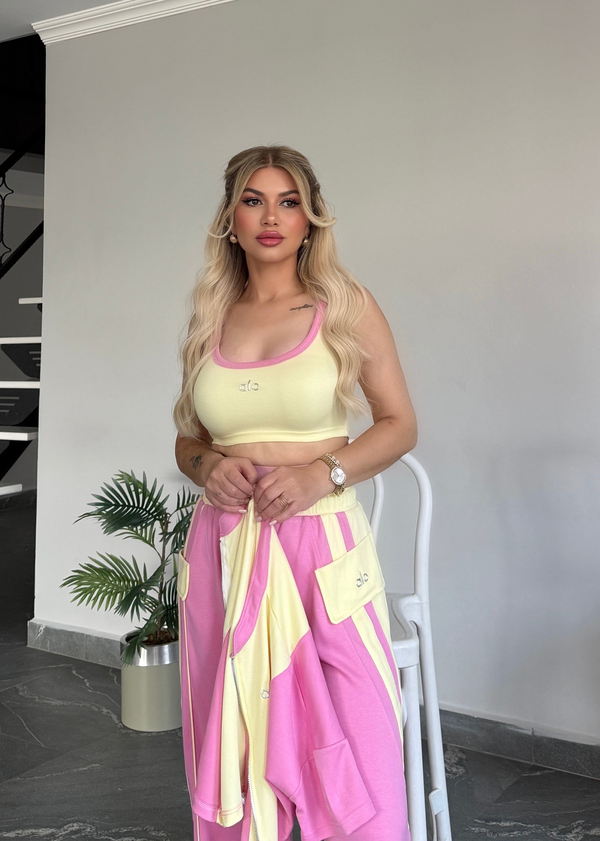 LF Alo 3 lü takım pembe 