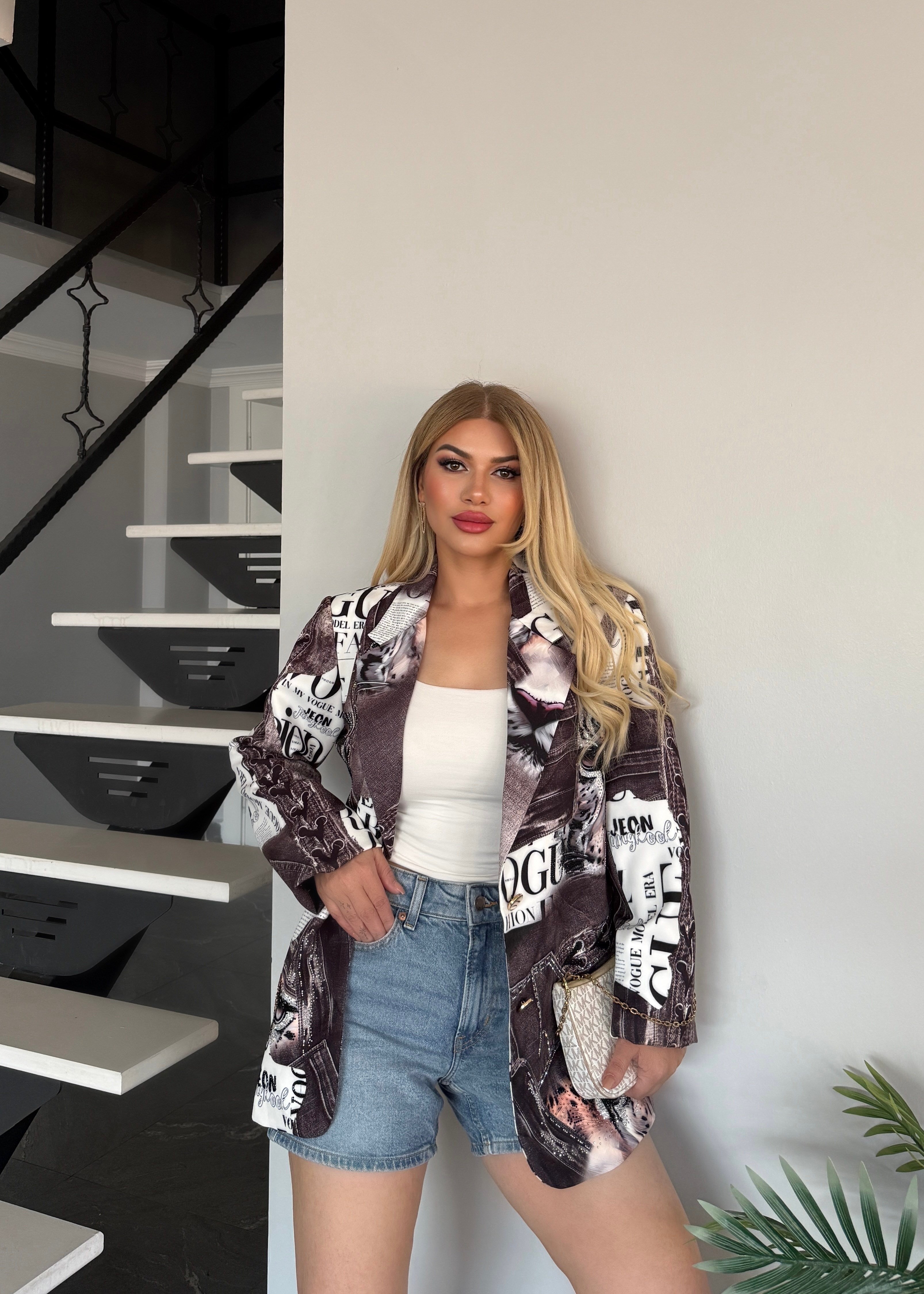 Marka model ceket kahve 