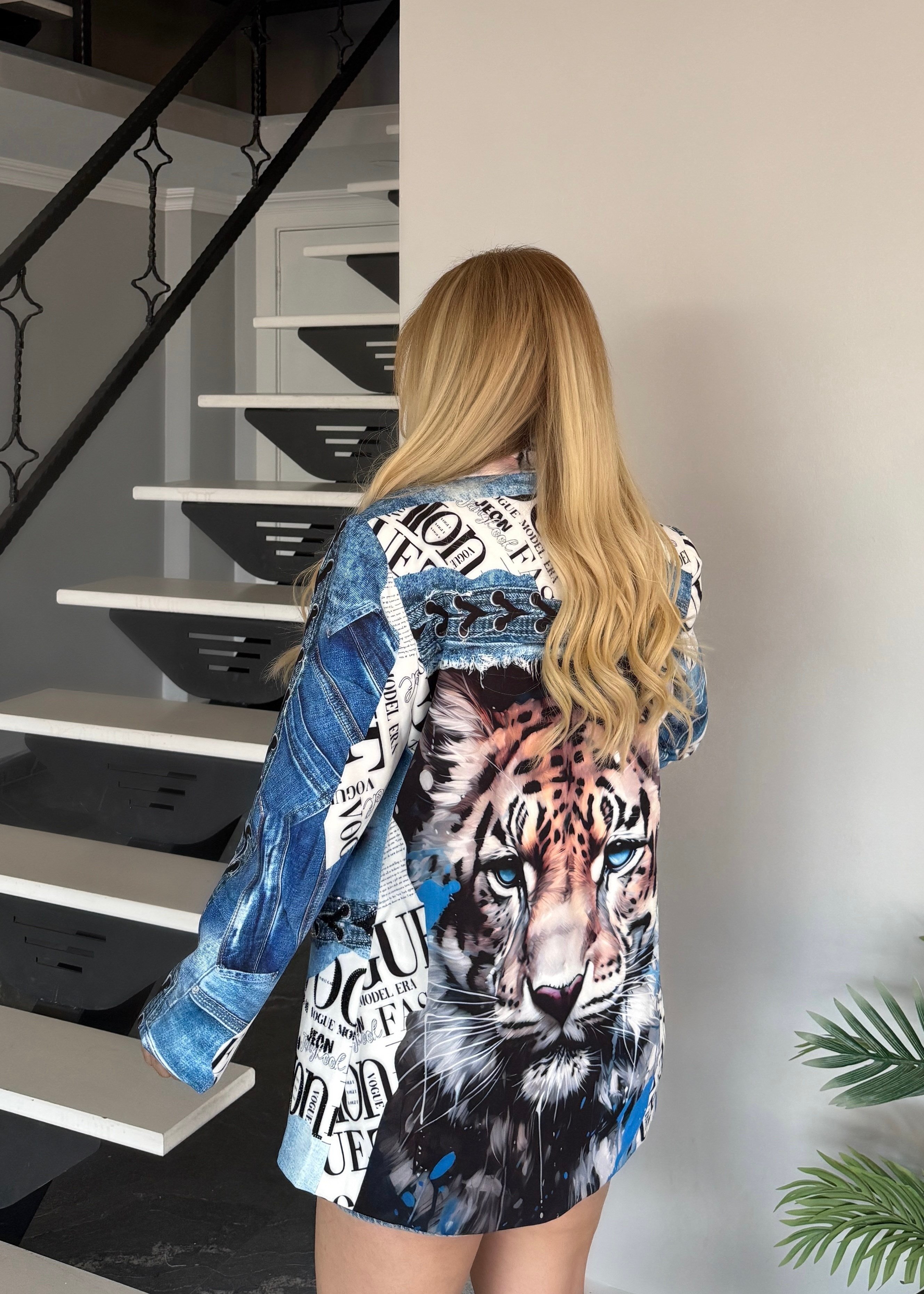 Marka model ceket mavi 