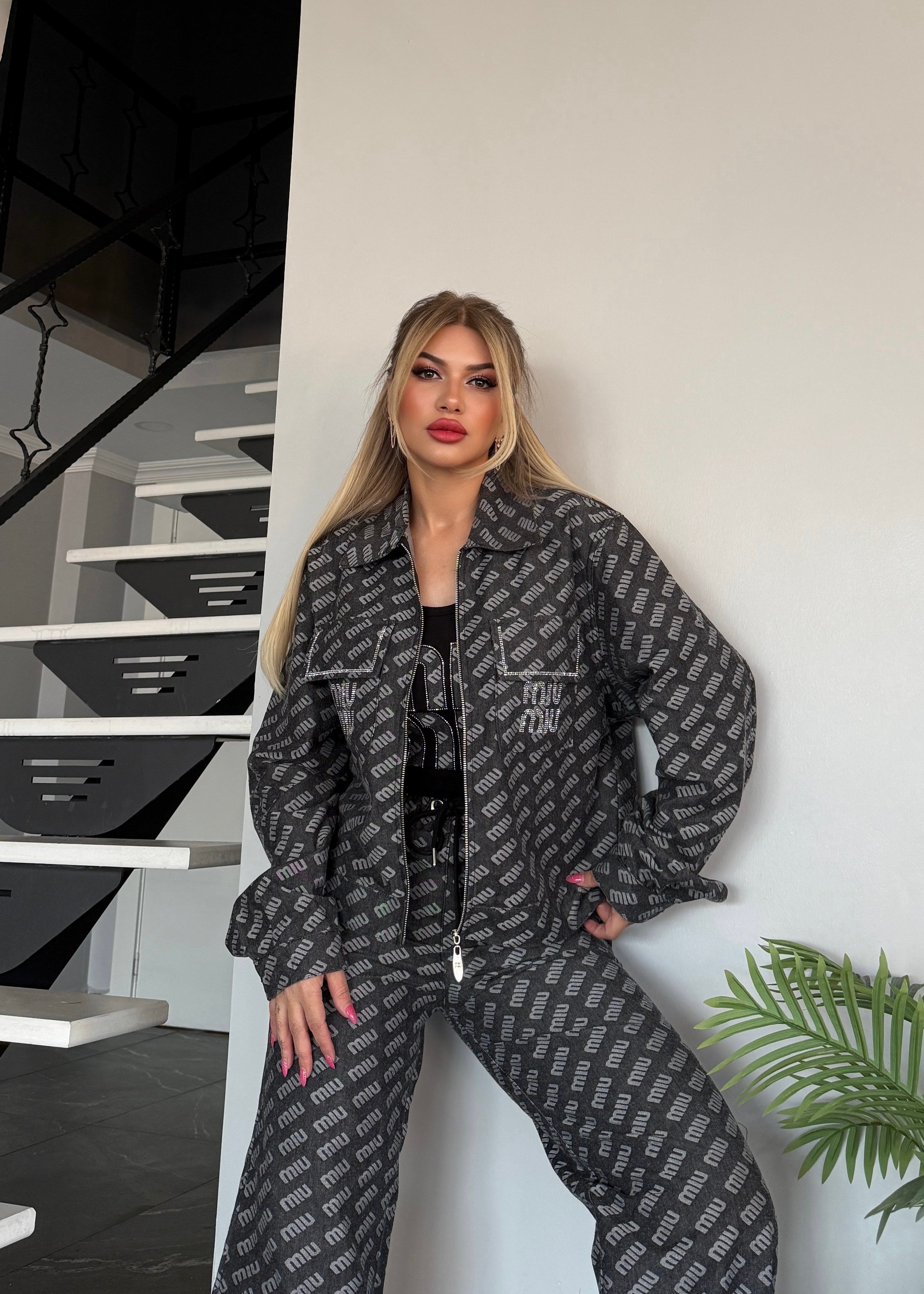 Royal 3 lü takım  füme siyah atletli 