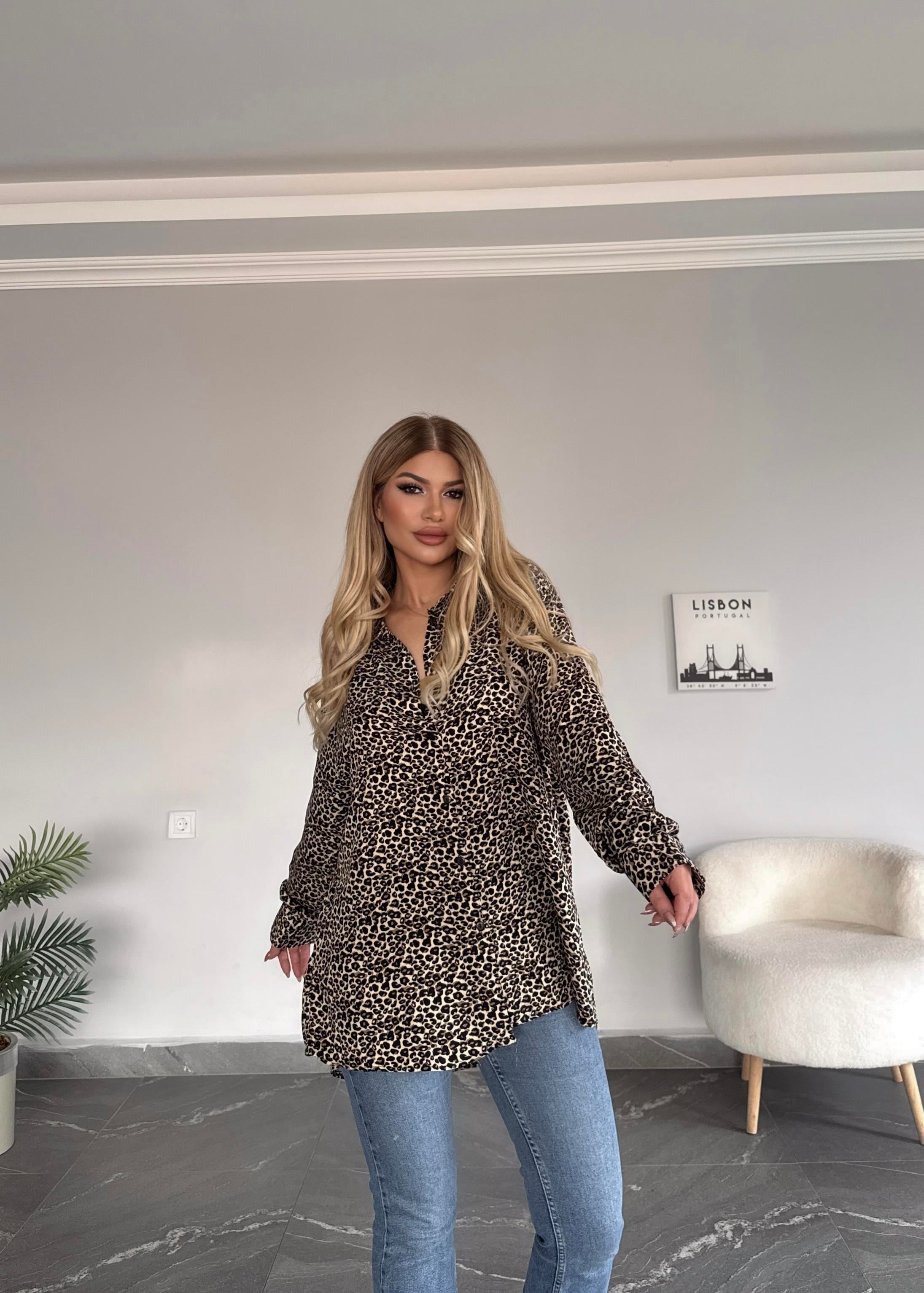 Siyqh leopar gömlek