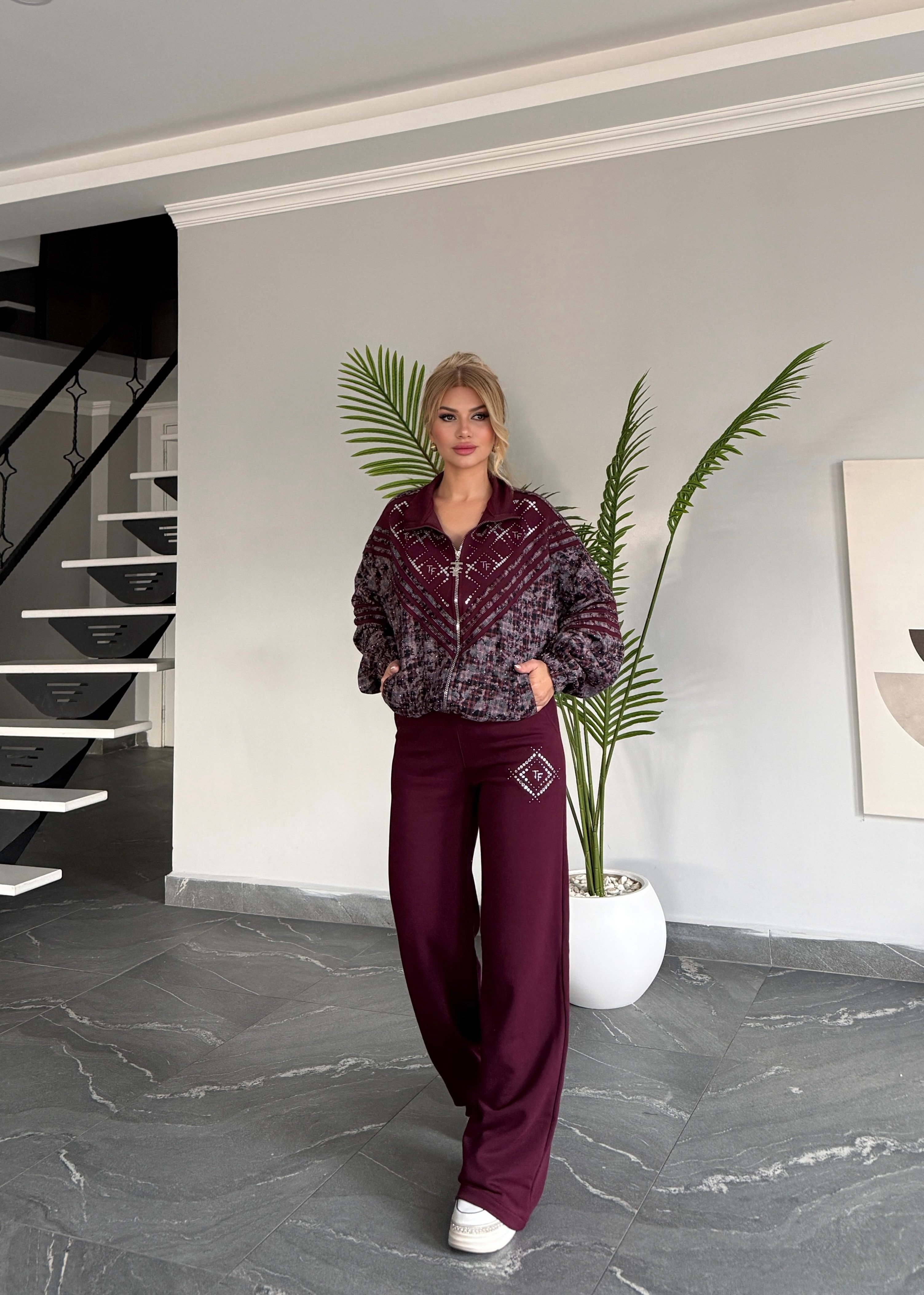 Vera Takım Bordo 