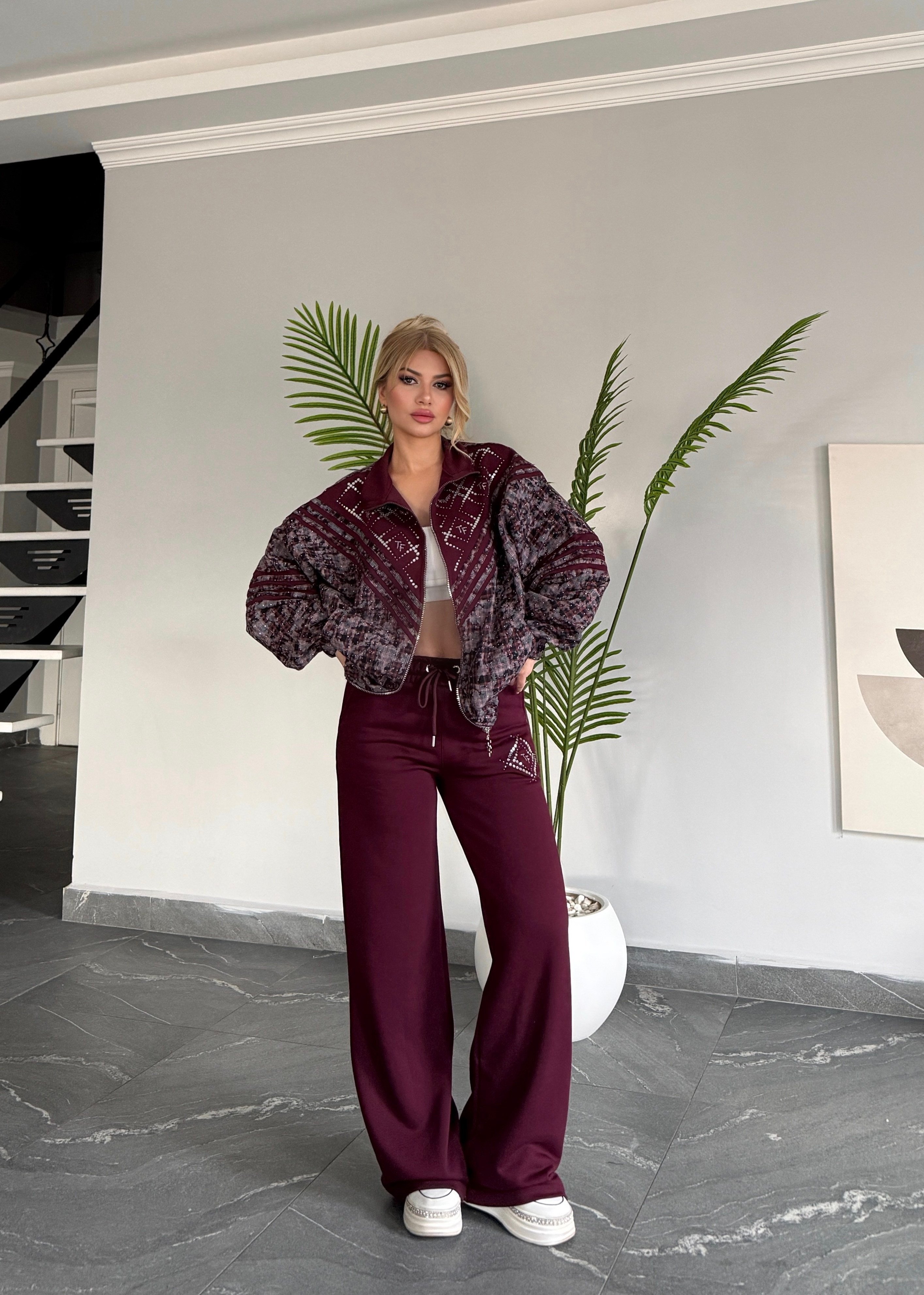 Vera Takım Bordo 