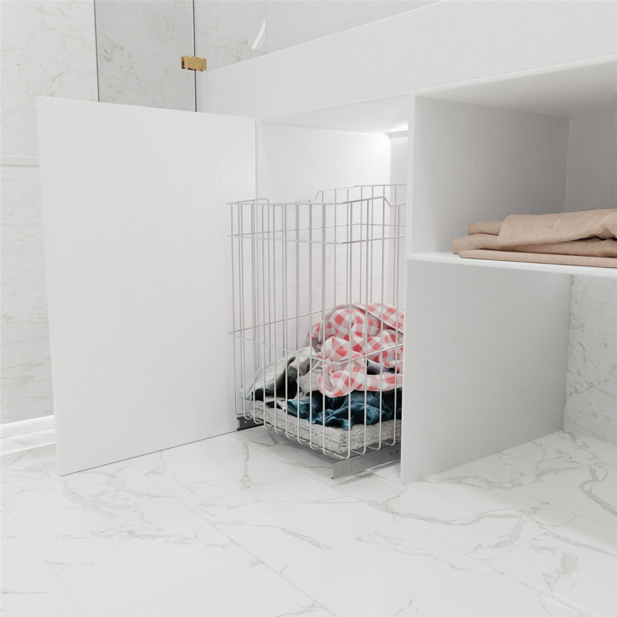 ALTTAN RAYLI ÇAMASIR SEPETI 530*300*550 M:600