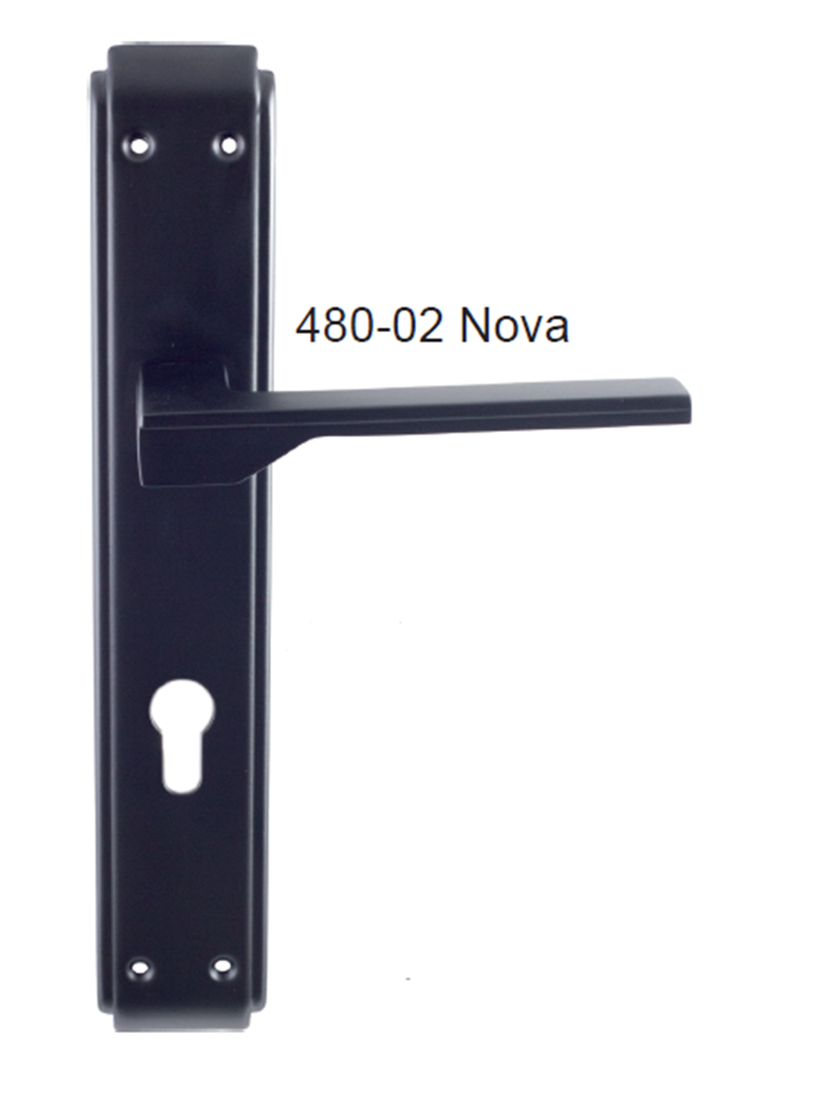 KAPI KOLU 480 02 AYNALI YALE MAT SIYAH NOVA