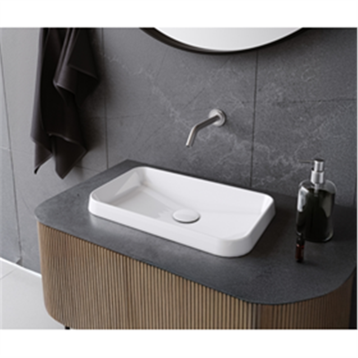 LAVABO GRAND 49*30 CM TEZGAH ÜSTÜ LAVABO