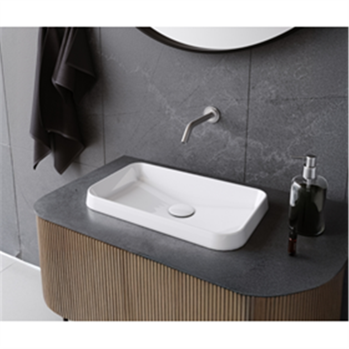 LAVABO GRAND 49*30 CM TEZGAH ÜSTÜ LAVABO