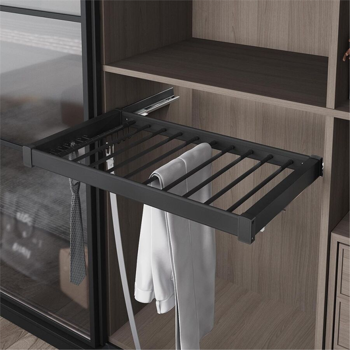 PANTOLONLUK ALUMINYUM KAPAK 90 CM ANTRASIT