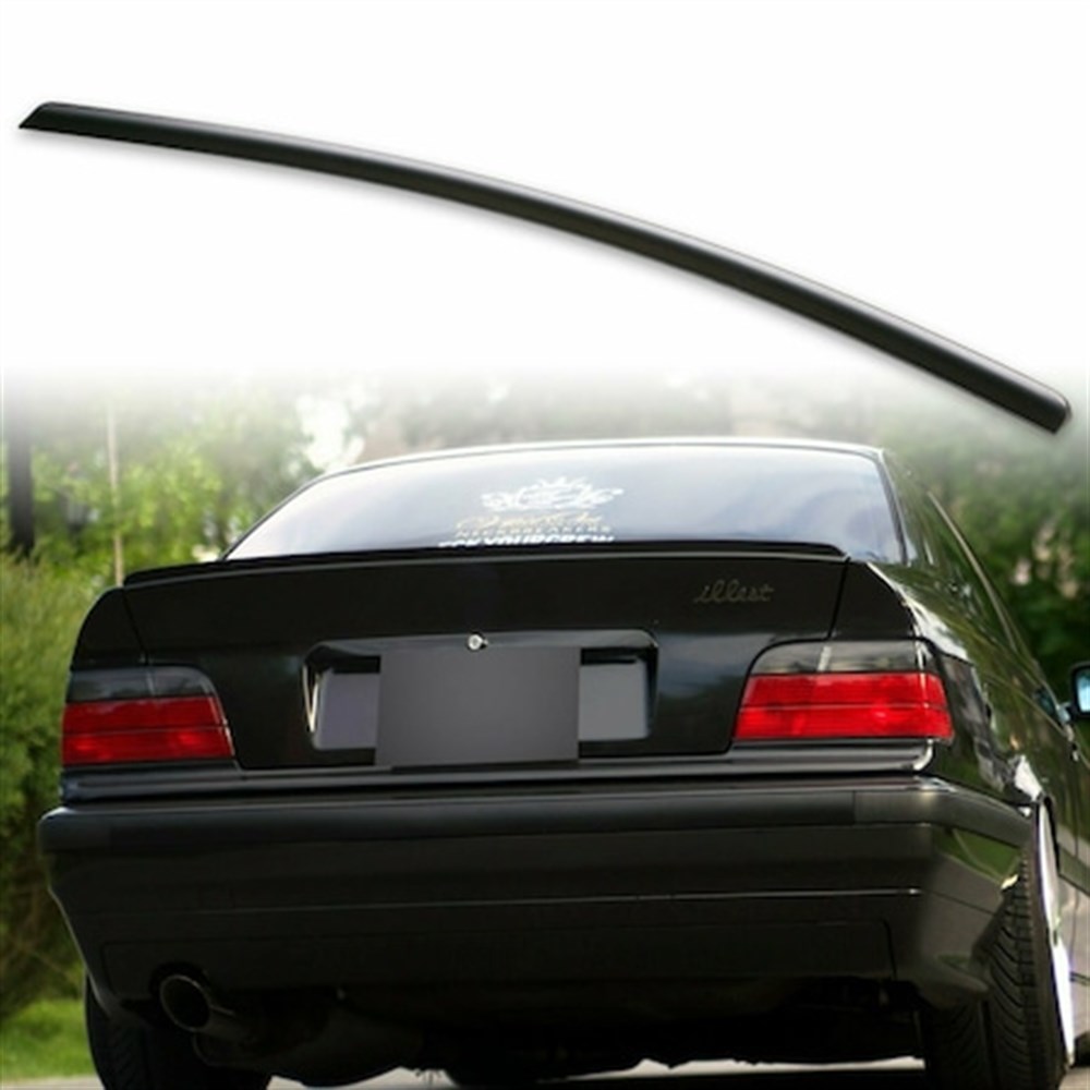 Bmw E36 Bagaj Üstü İnce Spoiler Fiberglas Boyasız Astarlı 