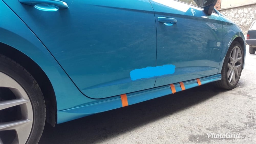 Seat Leon MK 3 2013 Sonrası Aero Fiberglass Boyasız Yan Marşpiyel