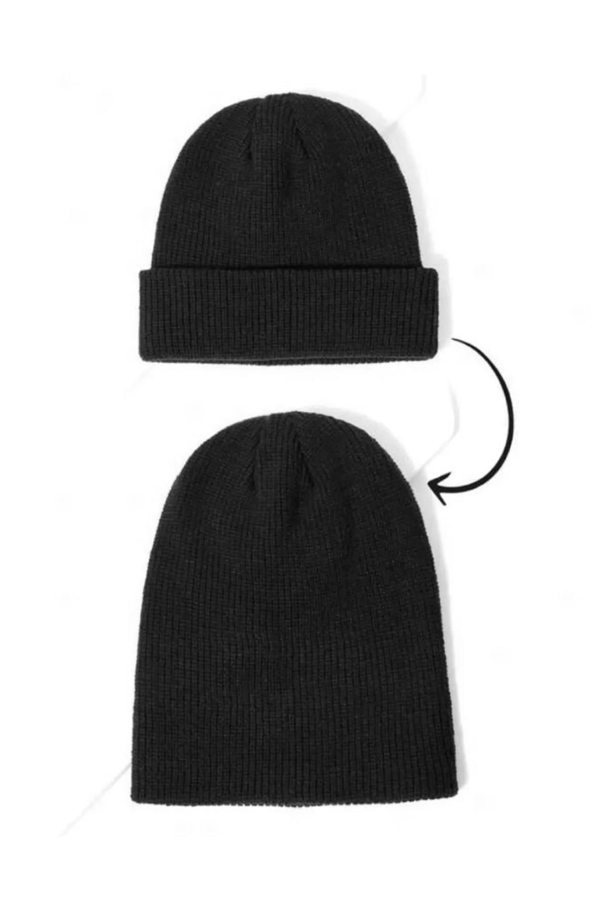Cappello Erkek Siyah Düz Bere - MRLXEBR001