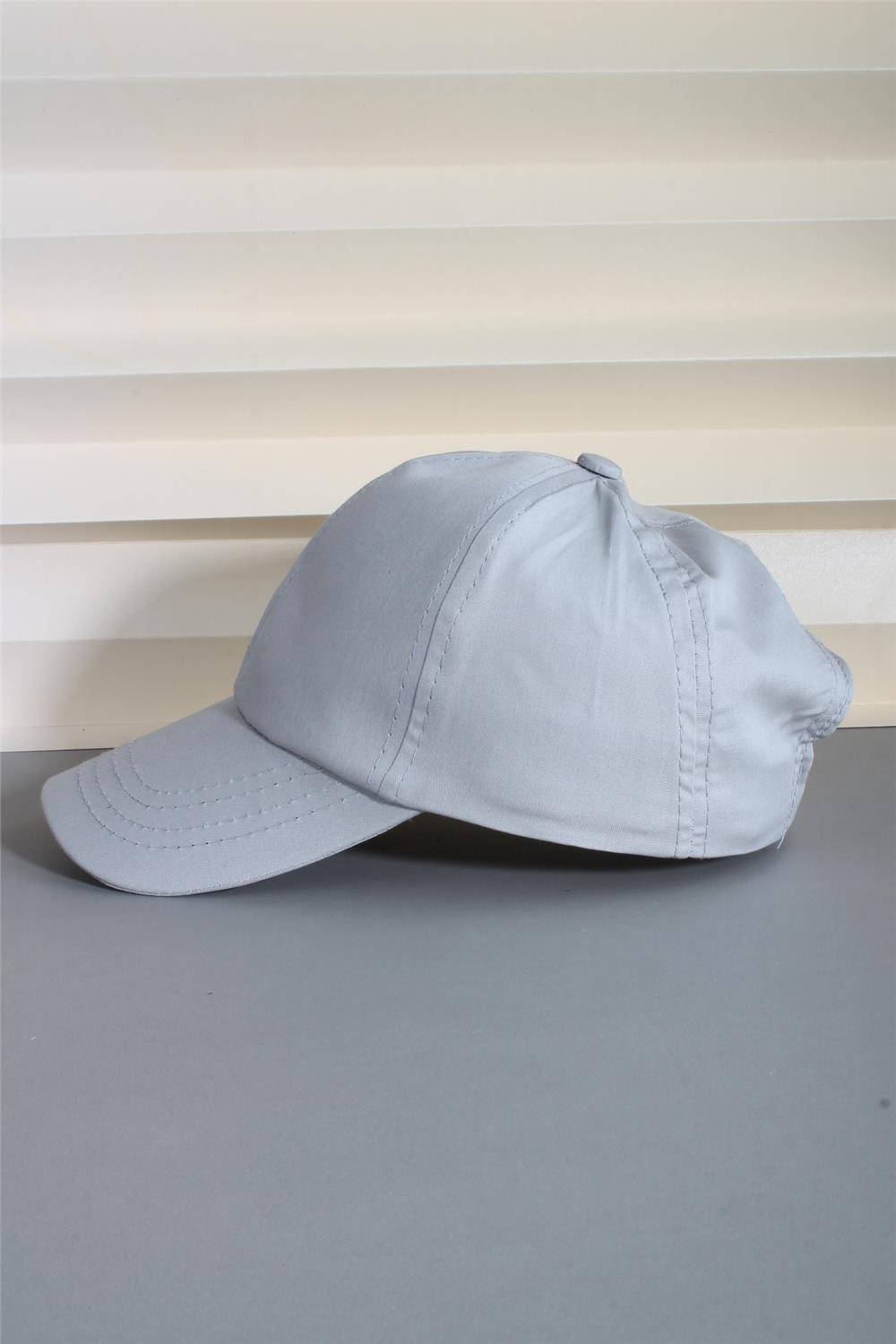 Cappello Gri Spor Şapka Unisex Arkası Cırtlı Ayarlanabilir 24SAPKADUZ