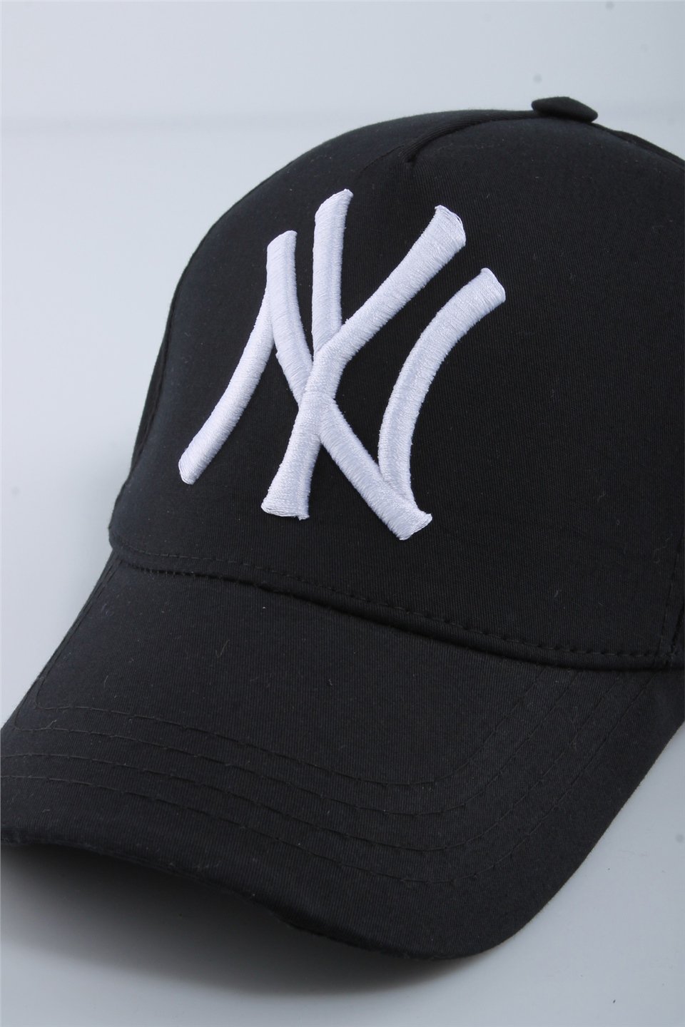 Cappello NY Nakışlı Siyah Beyaz Unisex Şapka