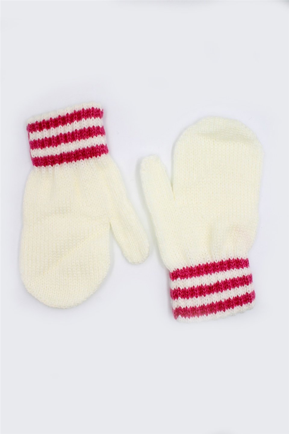 Cappello Triko Krem  Kız Bebek Eldiven 0-24 Ay CAPKBYER06