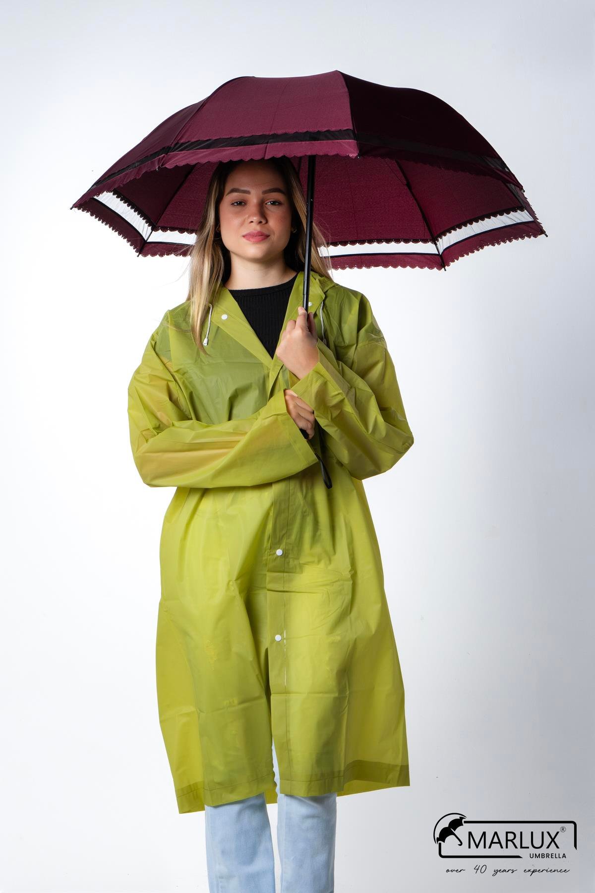 Marlux Bordo Dantelli Kadın Şemsiye M21MAR107R003
