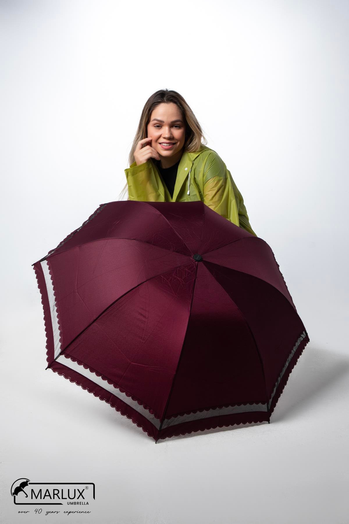 Marlux Bordo Dantelli Kadın Şemsiye M21MAR107R003